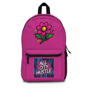ACHBP7 PINK Urban Hustle Backpack - School Book Bag, Stylish Daypack, Trendy Carry All Bag, Gym Bag for On The Go