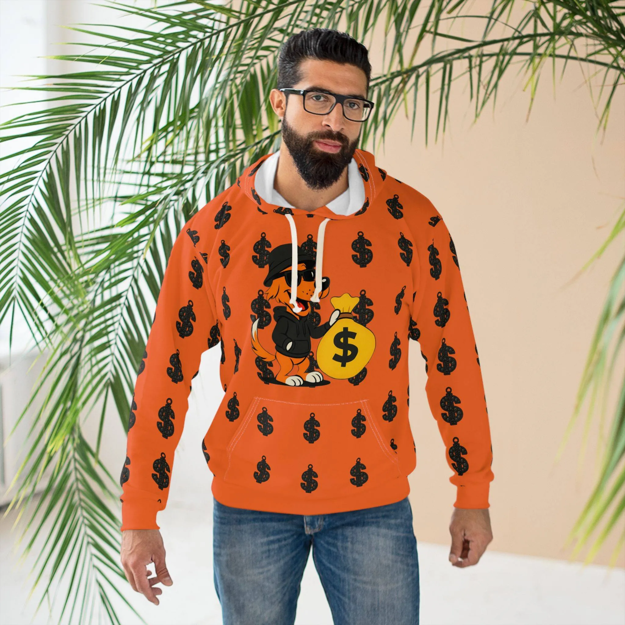 ACHEXTRA-HOODIE3 ORANGE Vibrant Street Hoodie, Unisex Pullover, Streetwear, Drip Fashion, Casual Wear, Everyday Fit, Gift for the Real Ones - Image 5