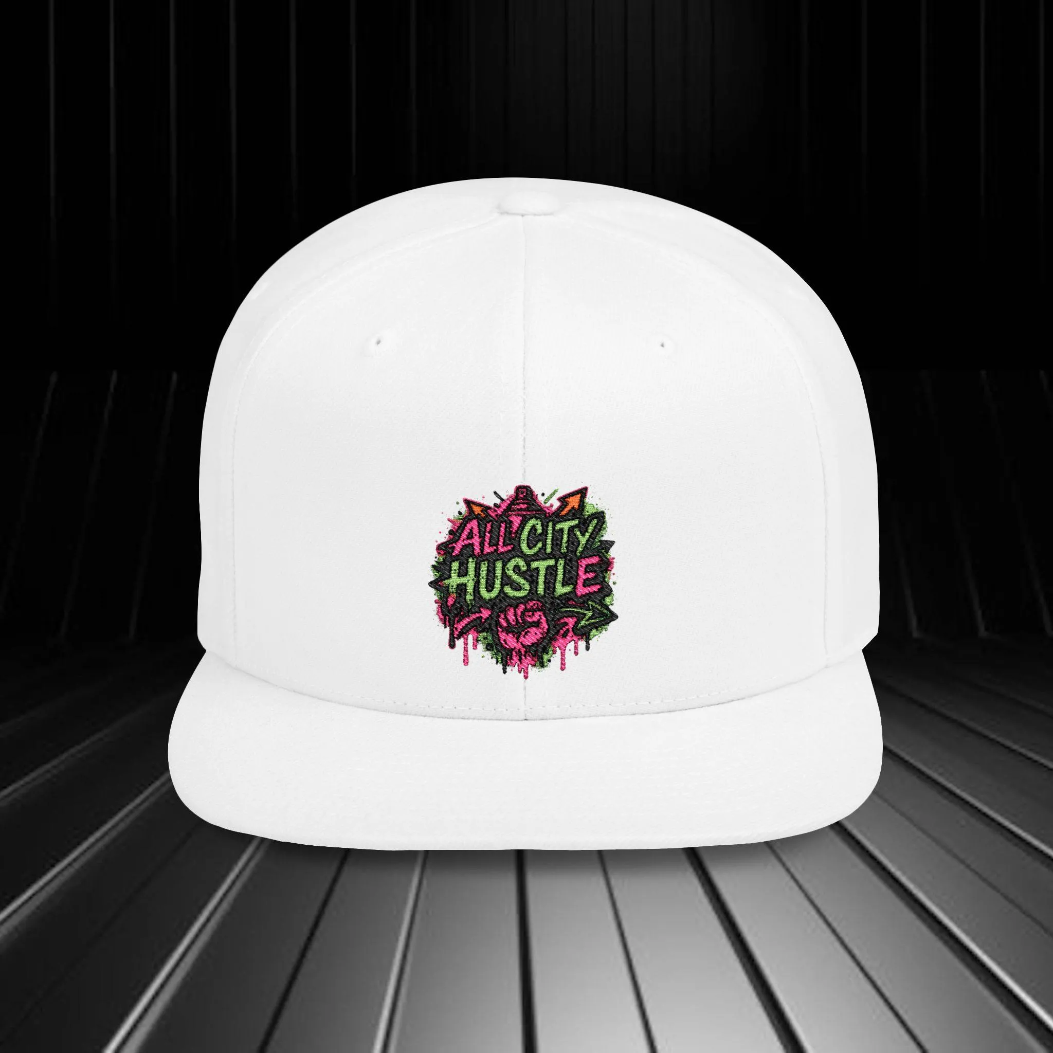 ACHCAP4 Urban Flat Bill Snapback Hat, Street Style Cap, Casual Headwear, Gift for Anyone, Trendy Accessories, Unisex Baseball Hat - Image 4