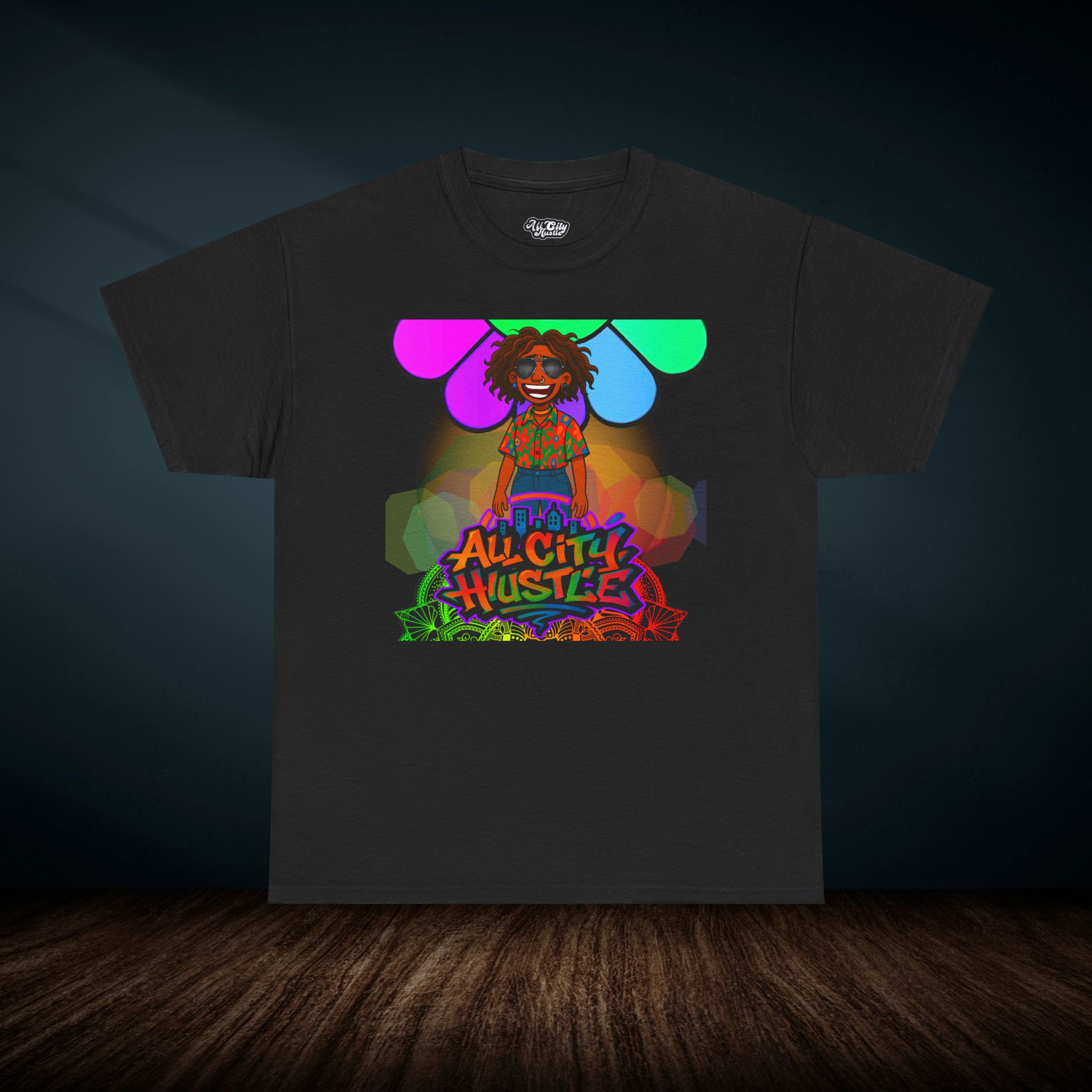 ACH12 Retro Urban Hustle T-Shirt, Unisex Graphic Tee, Casual Streetwear, Gift for Creatives, Everyday Wear, All City Hustle - Image 4