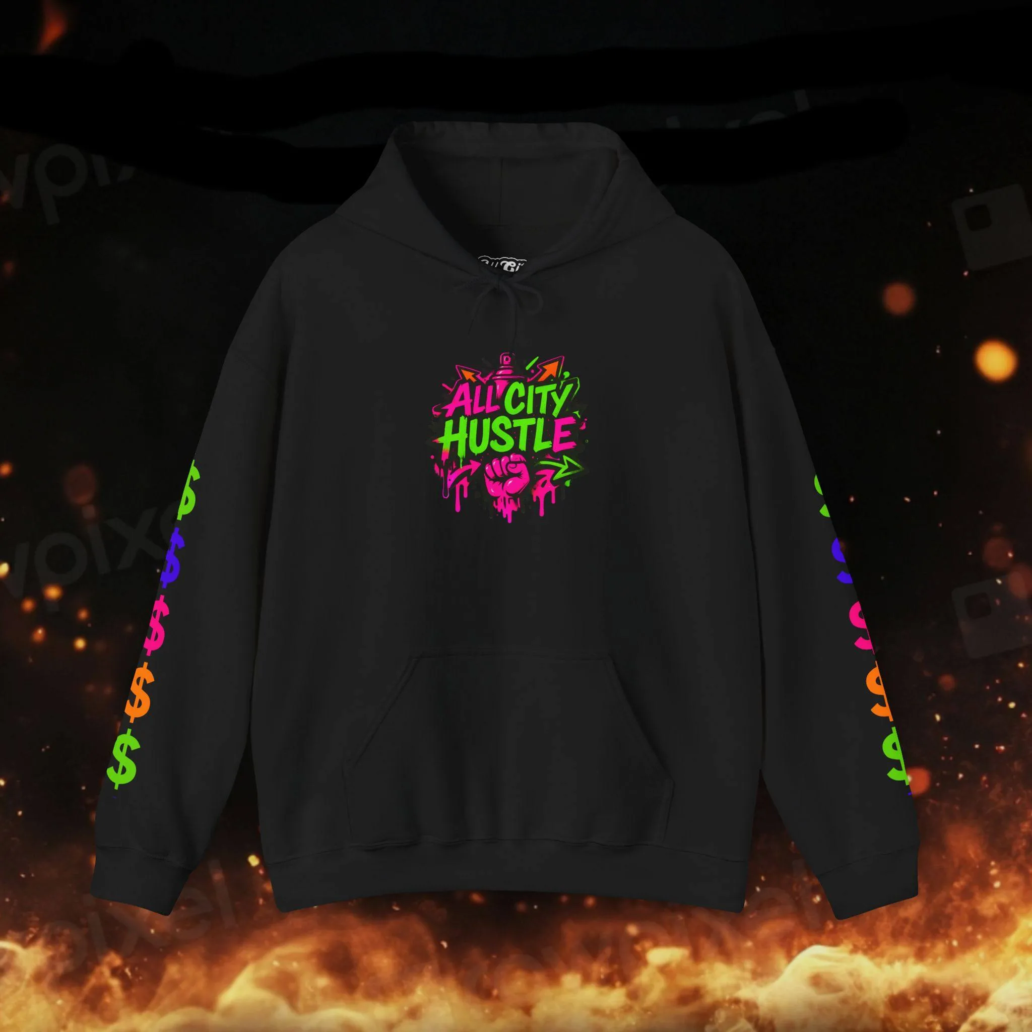 ACH-HOODIE3 Unisex Heavy Blend Hoodie, Comfortable Daily Wear, Street Style Sweatshirt, Perfect for Gifting, Casual Outfits, Fresh Street Drip