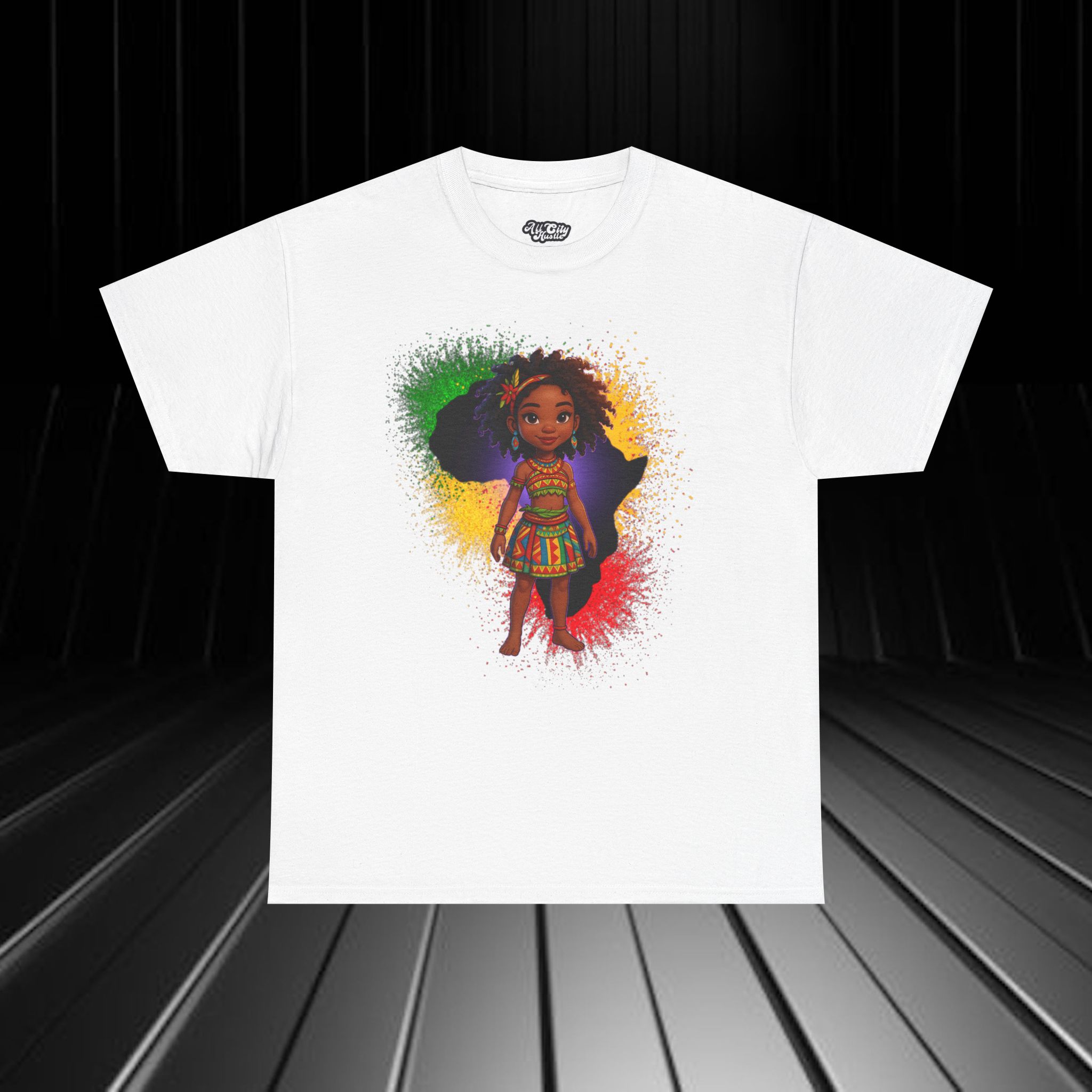 AFRICA2 African Heritage Unisex Heavy Cotton Tee, Vibrant Cultural Shirt, Gift for Travelers, Nature Lovers, Family Celebrations, Africana Apparel - Image 11