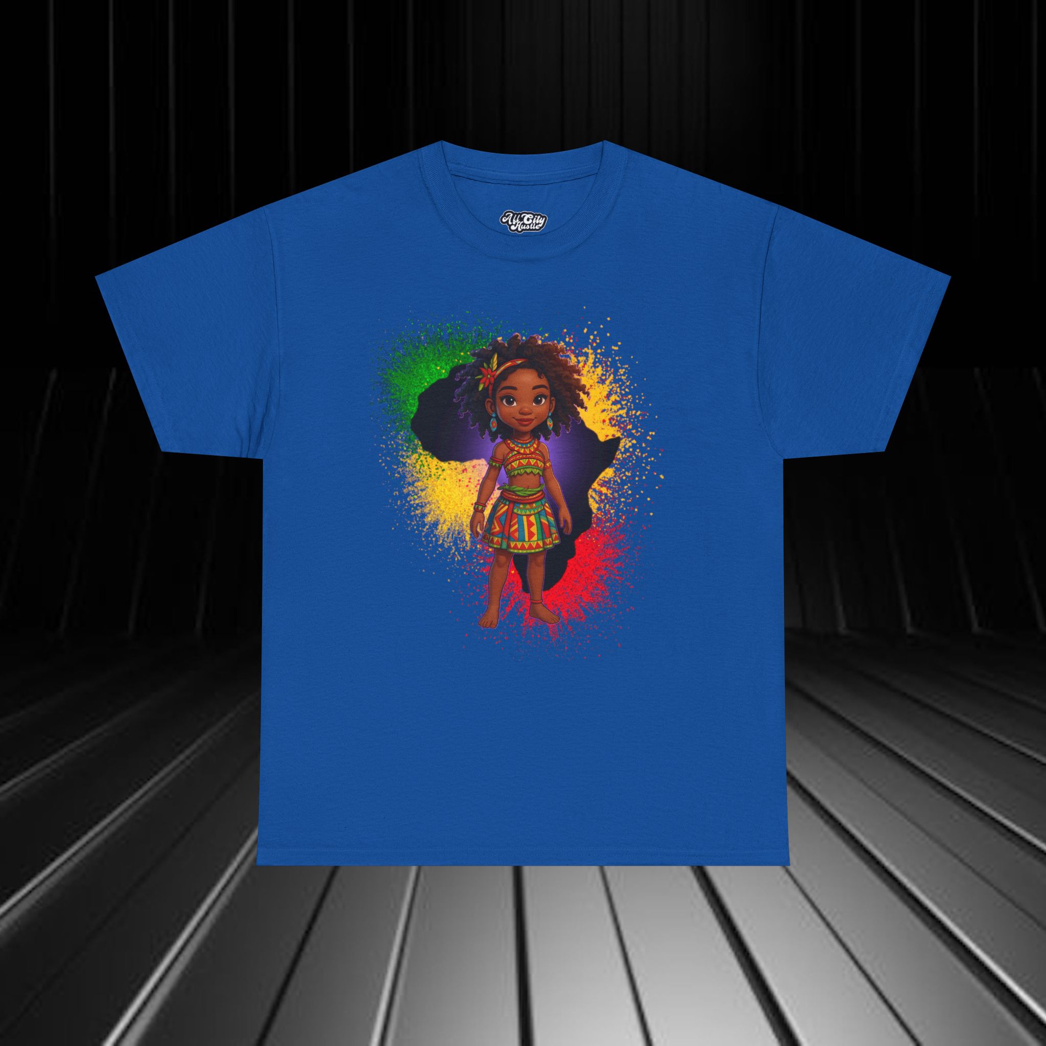 AFRICA2 African Heritage Unisex Heavy Cotton Tee, Vibrant Cultural Shirt, Gift for Travelers, Nature Lovers, Family Celebrations, Africana Apparel - Image 8