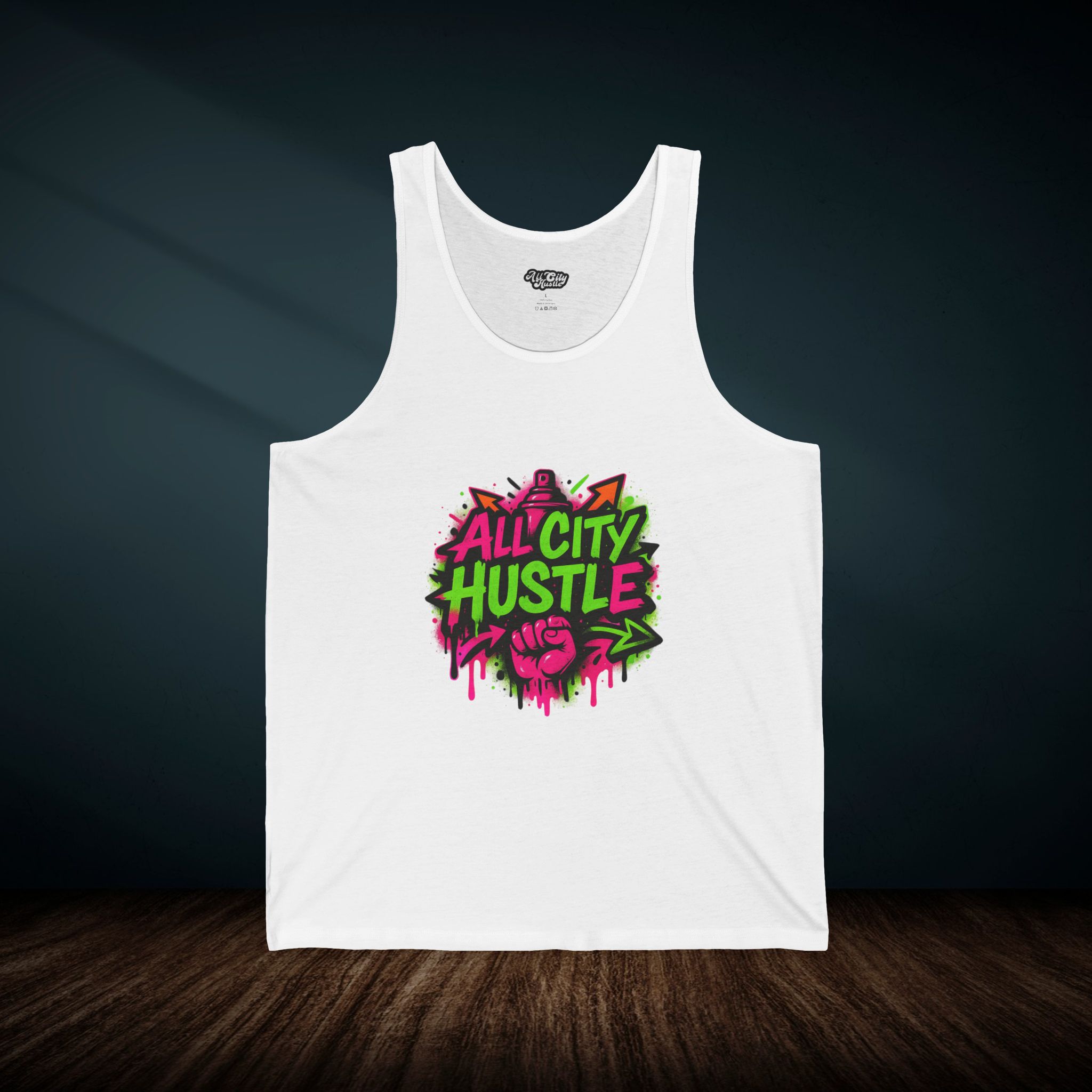 ACHTANKTOP24 Unisex Jersey Tank Top, Streetwear, Inspirational Fitness Apparel, Summer Outfit, Gift for Entrepreneurs - Image 3