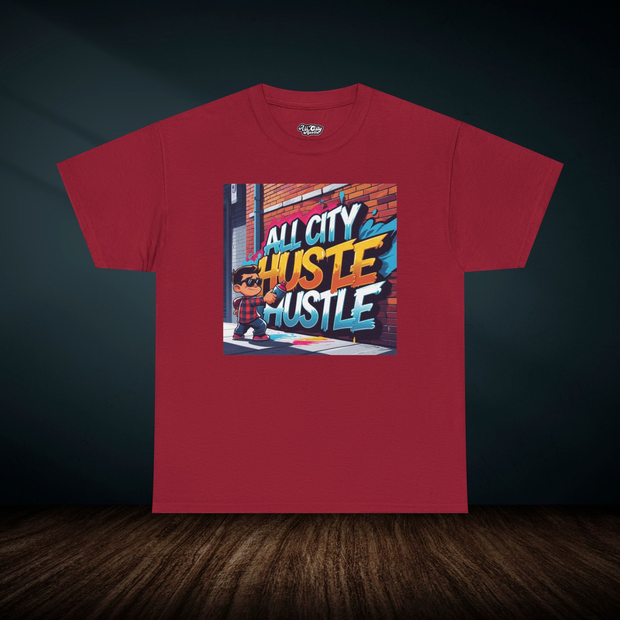 ACH9 Retro Urban Hustle T-Shirt, Unisex Graphic Tee, Casual Streetwear, Gift for Creatives, Everyday Wear, All City Hustle - Image 2