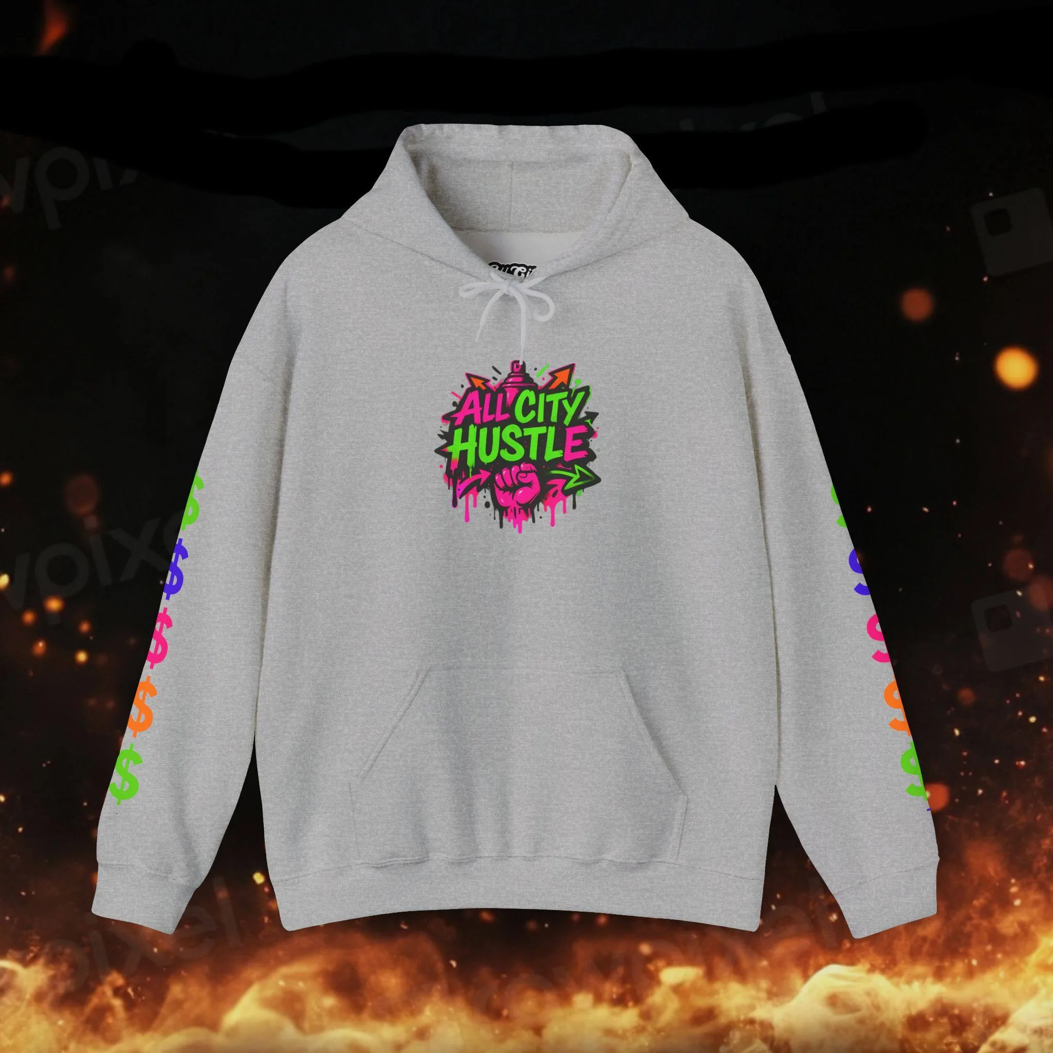 ACH-HOODIE3 Unisex Heavy Blend Hoodie, Comfortable Daily Wear, Street Style Sweatshirt, Perfect for Gifting, Casual Outfits, Fresh Street Drip - Image 9