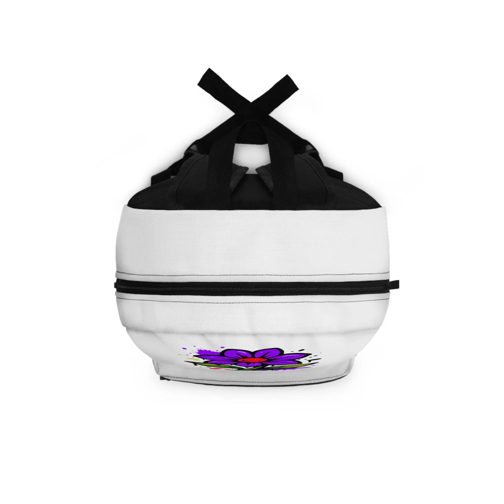 ACHBP8 WHITE Urban Hustle Backpack - School Book Bag, Stylish Daypack, Trendy Carry All Bag, Gym Bag for On The Go - Image 4