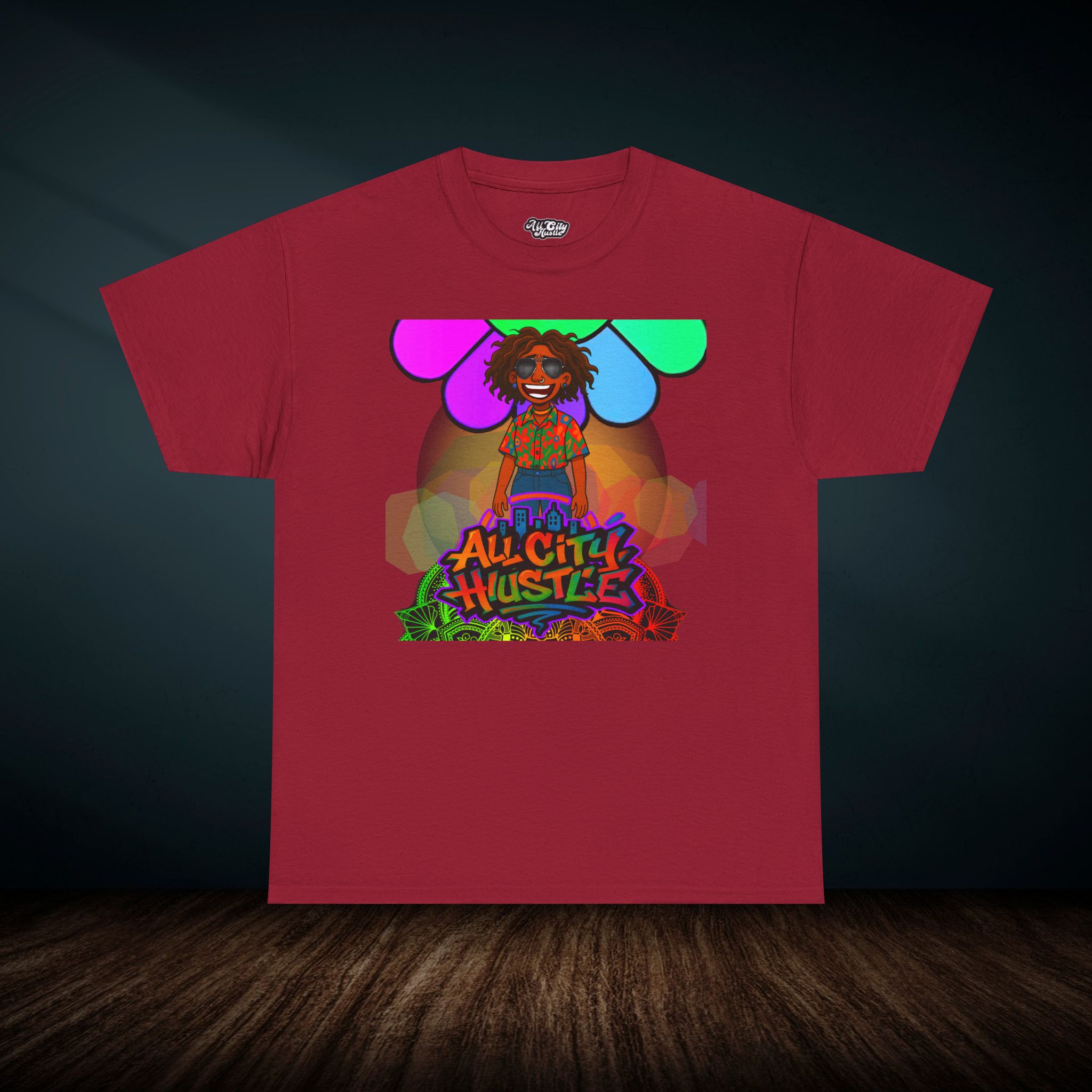 ACH12 Retro Urban Hustle T-Shirt, Unisex Graphic Tee, Casual Streetwear, Gift for Creatives, Everyday Wear, All City Hustle - Image 2