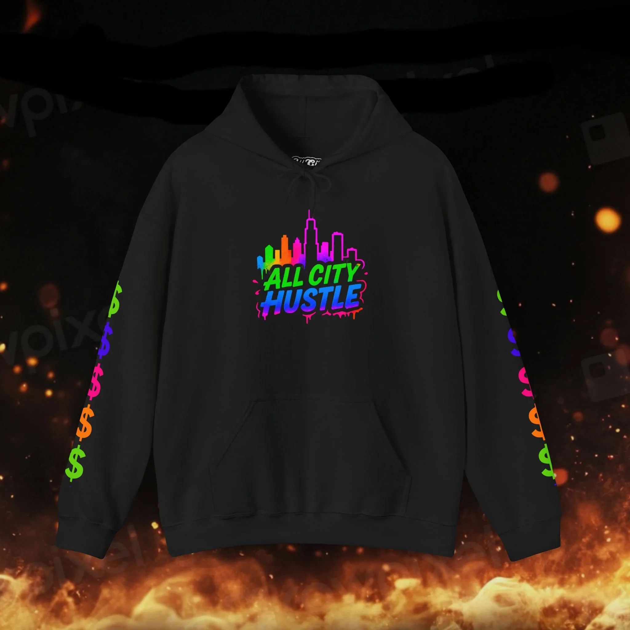 ACH-HOODIE4 Unisex Heavy Blend Hoodie, Comfortable Daily Wear, Street Style Sweatshirt, Perfect for Gifting, Casual Outfits, Fresh Street Drip