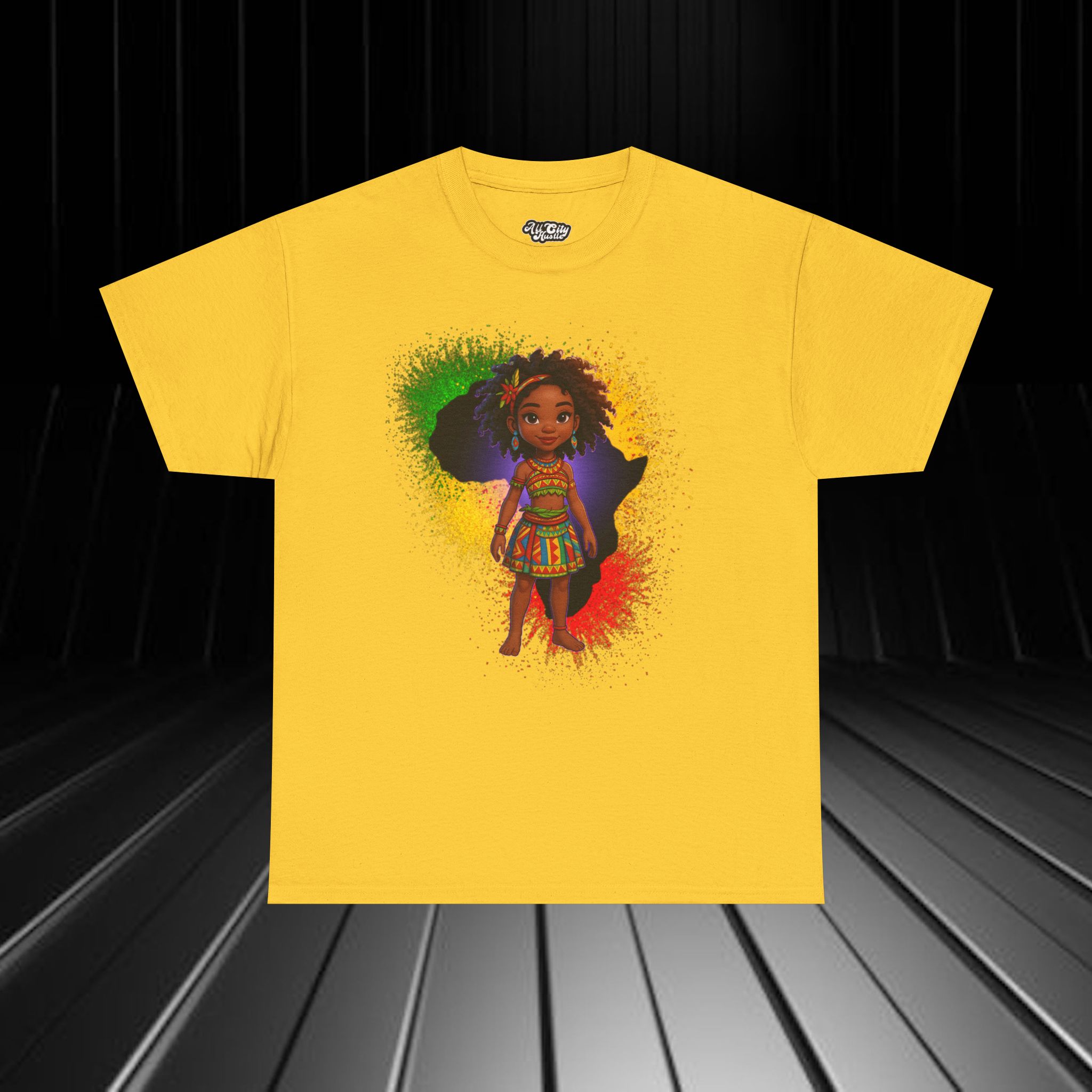 AFRICA2 African Heritage Unisex Heavy Cotton Tee, Vibrant Cultural Shirt, Gift for Travelers, Nature Lovers, Family Celebrations, Africana Apparel - Image 14