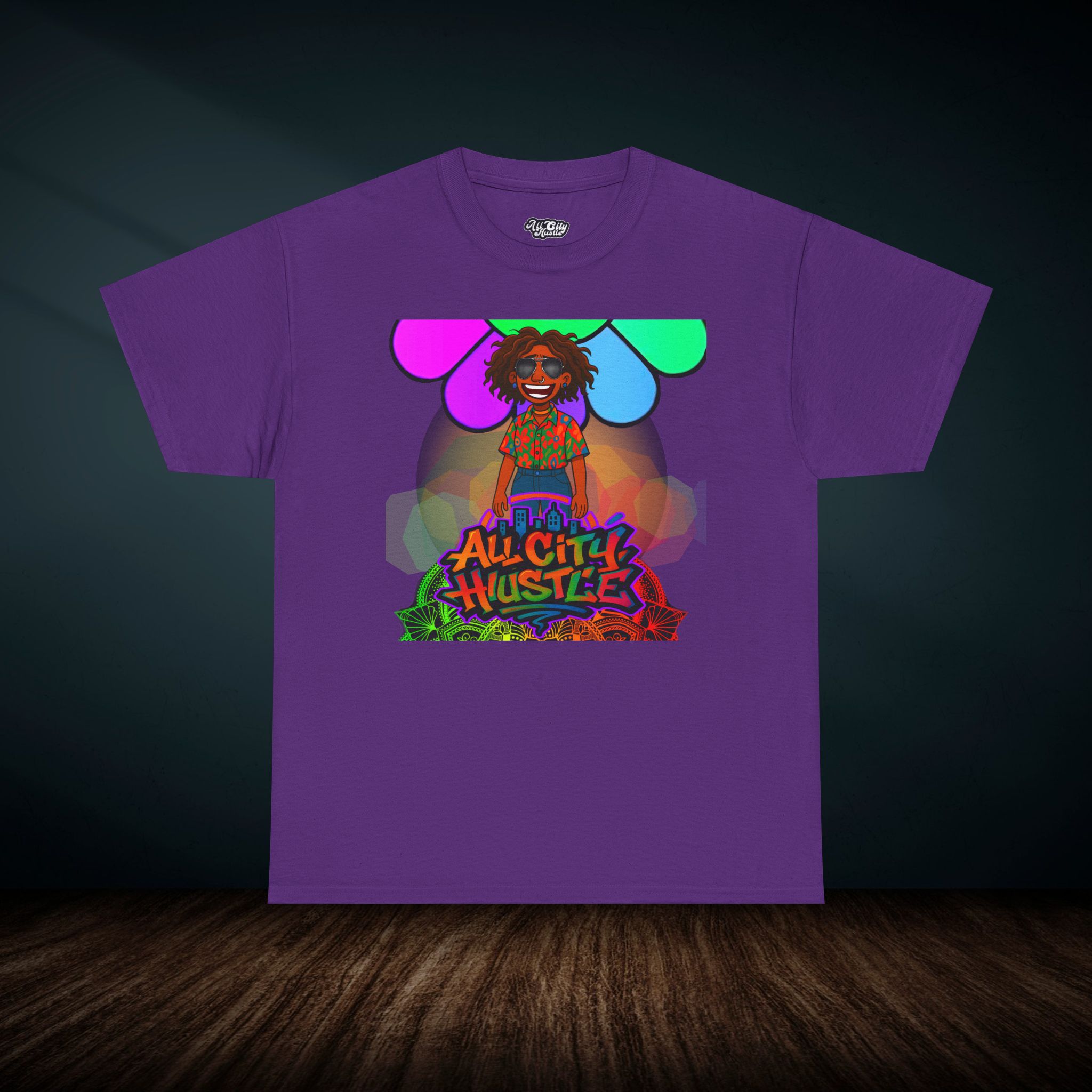 ACH12 Retro Urban Hustle T-Shirt, Unisex Graphic Tee, Casual Streetwear, Gift for Creatives, Everyday Wear, All City Hustle - Image 3