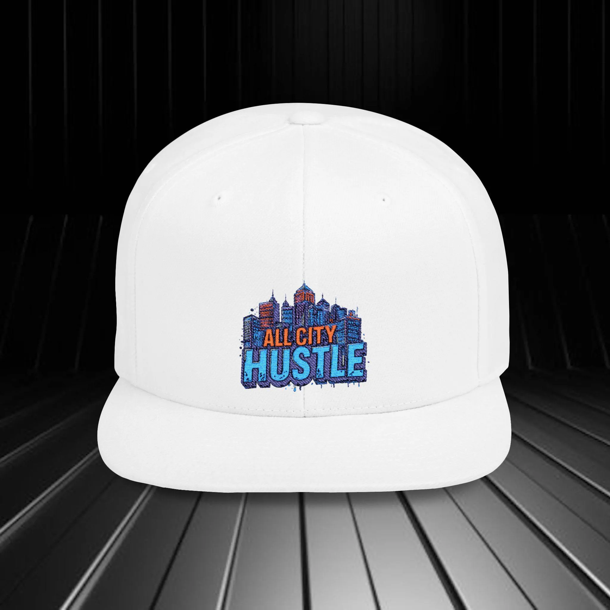 ACHCAP5 Urban Flat Bill Snapback Hat, Street Style Cap, Casual Headwear, Gift for Anyone, Trendy Accessories, Unisex Baseball Hat - Image 4