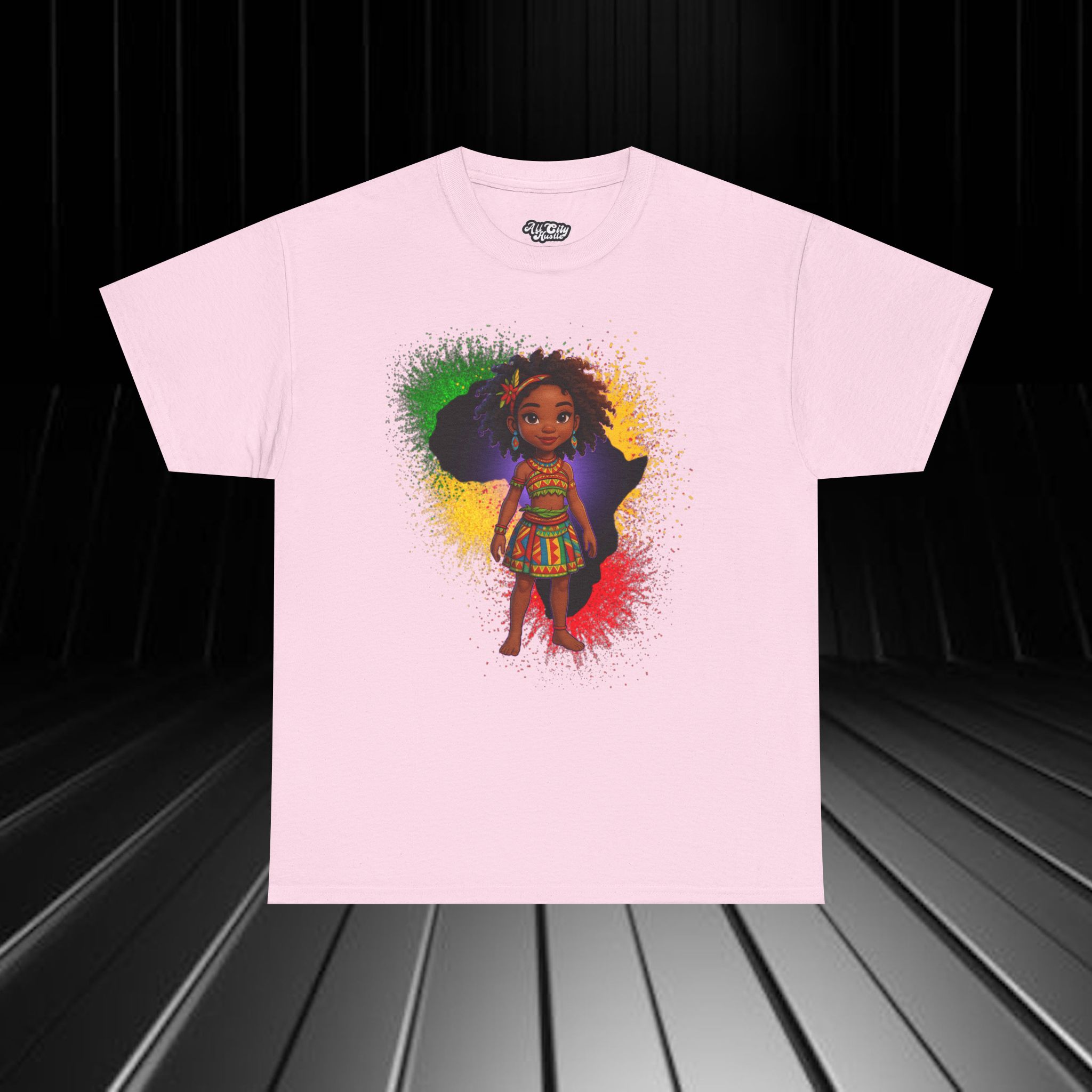 AFRICA2 African Heritage Unisex Heavy Cotton Tee, Vibrant Cultural Shirt, Gift for Travelers, Nature Lovers, Family Celebrations, Africana Apparel - Image 7