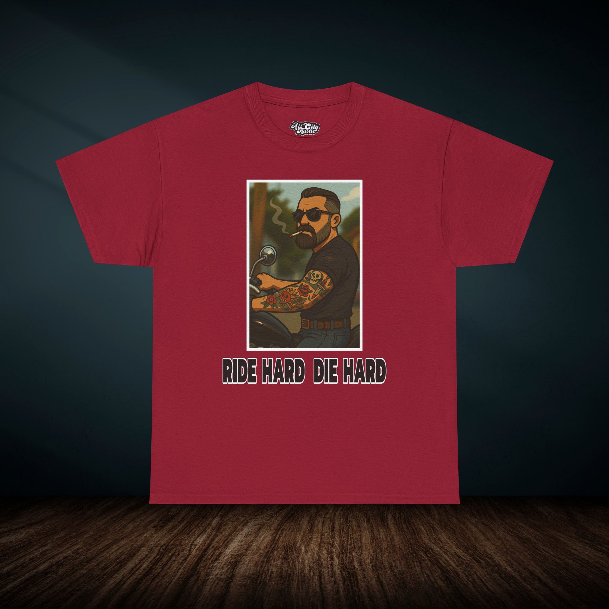 BIKER1 Motorcycle Riders Unisex Tee, Graphic T-Shirt, Casual Shirt, Gift for Bikers, Vintage Style Tee, Everyday Wear - Image 2