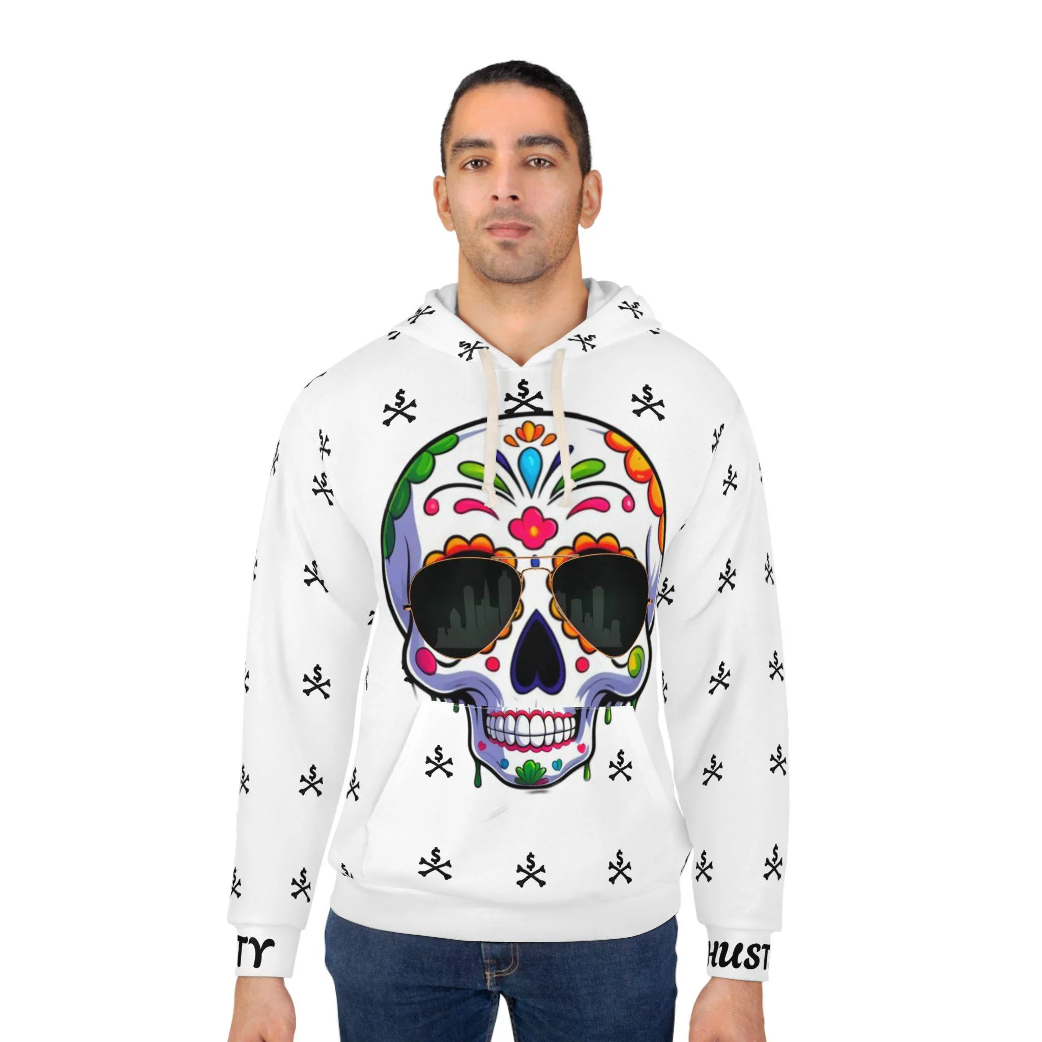 ACHEXTRA-HOODIE1 WHITE Vibrant Street Hoodie, Unisex Pullover, Streetwear, Drip Fashion, Casual Wear, Everyday Fit, Gift for the Real Ones - Image 4