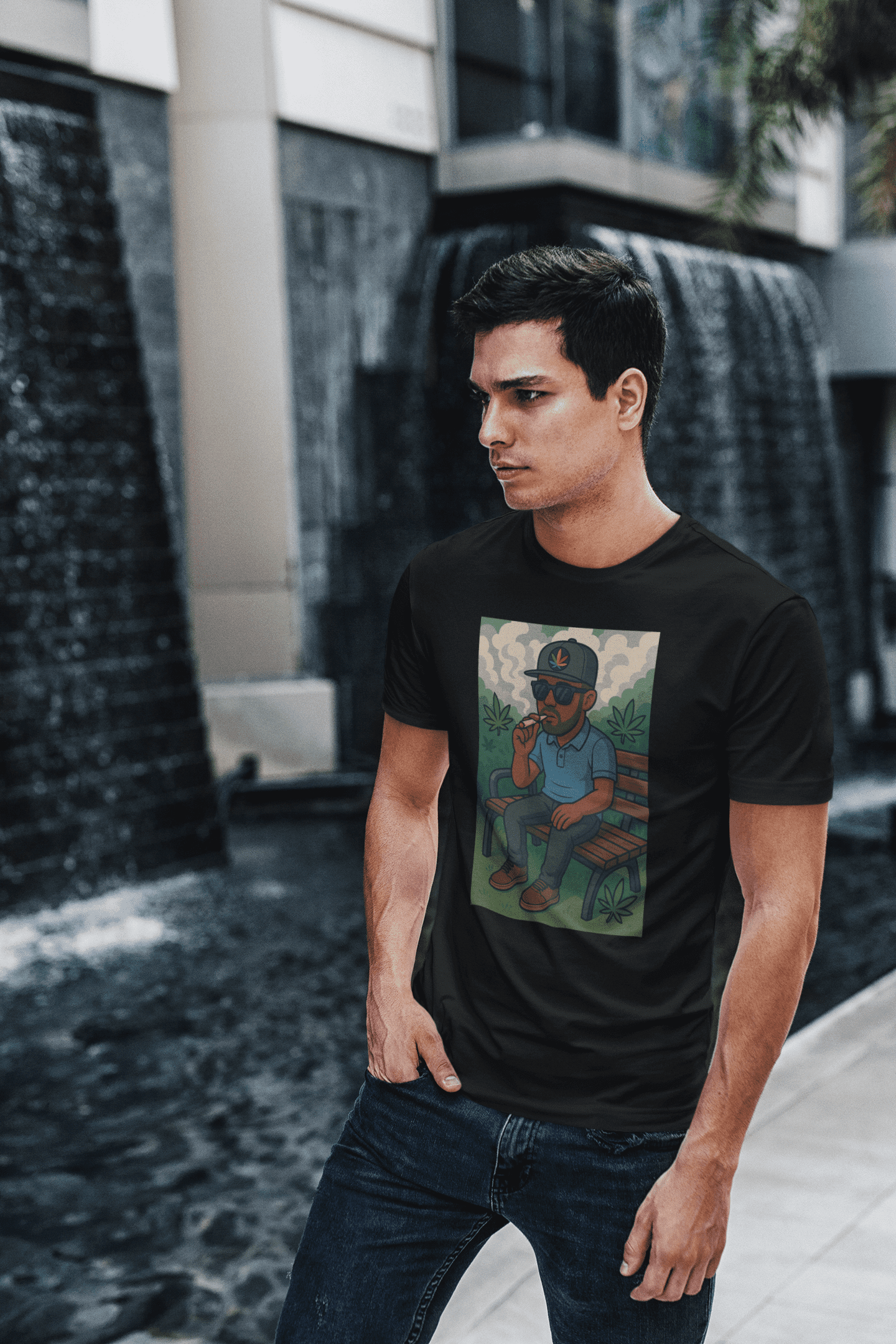 420 11 Urban Hustle Graphic Tee – All City Vibes, Streetwear, 420 Merchandise, Marijuana Casual Outfit, Gift for Entrepreneurs, Everyday Wear