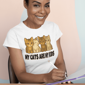 ANIMAL22 Cute Cat Humor Tee, Funny Cat Shirt, Unisex Cotton T-Shirt, Animal Lover Gift, Pet Themed Apparel, Gift for Cat Parents