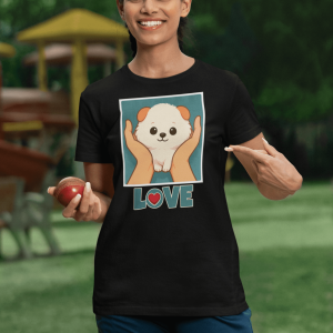 ANIMAL35 Cute Dog Design Unisex Cotton Tee  - Perfect for Pet Lovers, Gift for Dog Owners, Animal Lover Shirt, I Cuddles Tee, Casual [...]