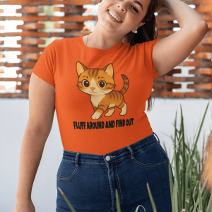 ANIMAL37 Cute Cat Humor Tee, Funny Cat Shirt, Unisex Cotton T-Shirt, Animal Lover Gift, Pet Themed Apparel, Gift for Cat Parents