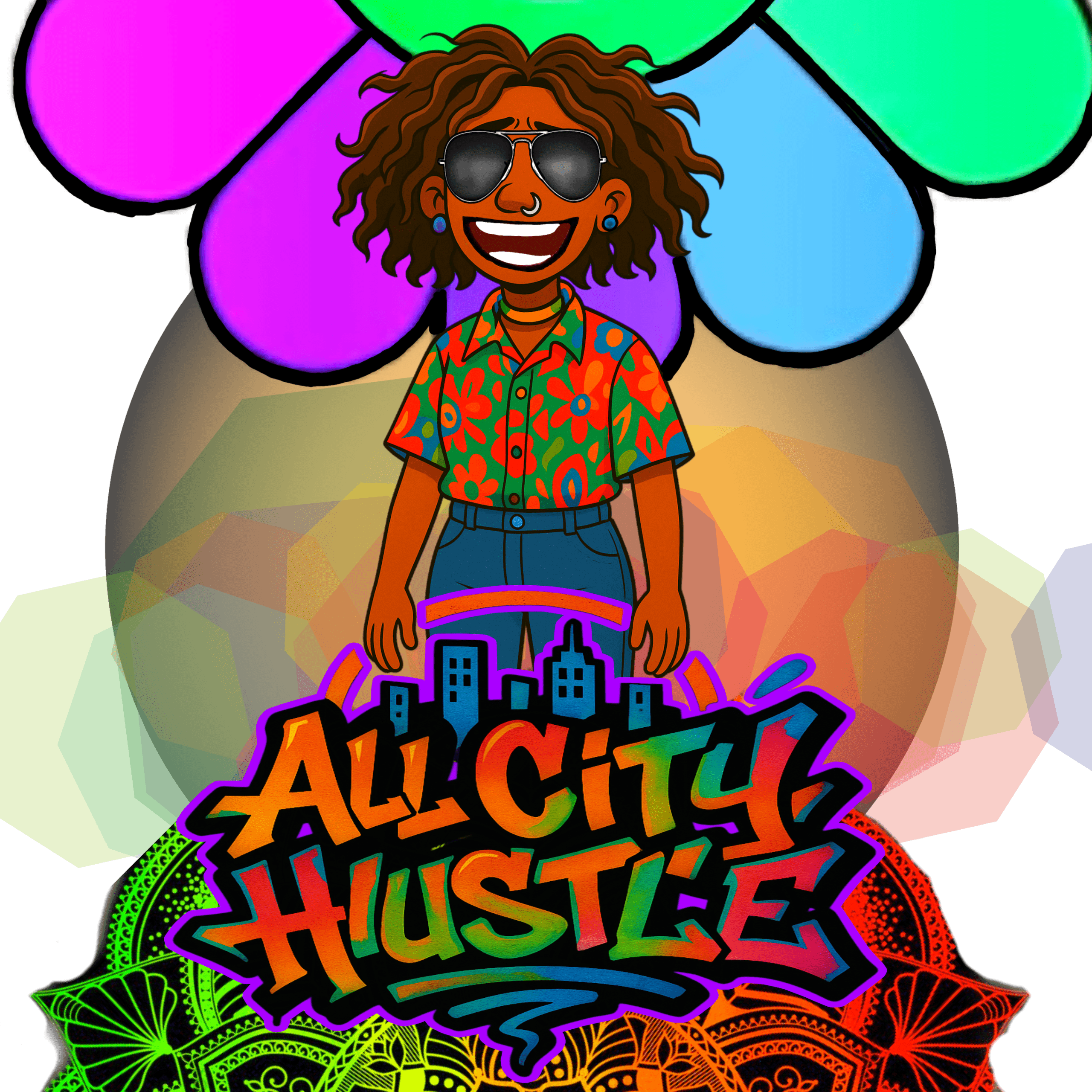 ACH12 Retro Urban Hustle T-Shirt, Unisex Graphic Tee, Casual Streetwear, Gift for Creatives, Everyday Wear, All City Hustle