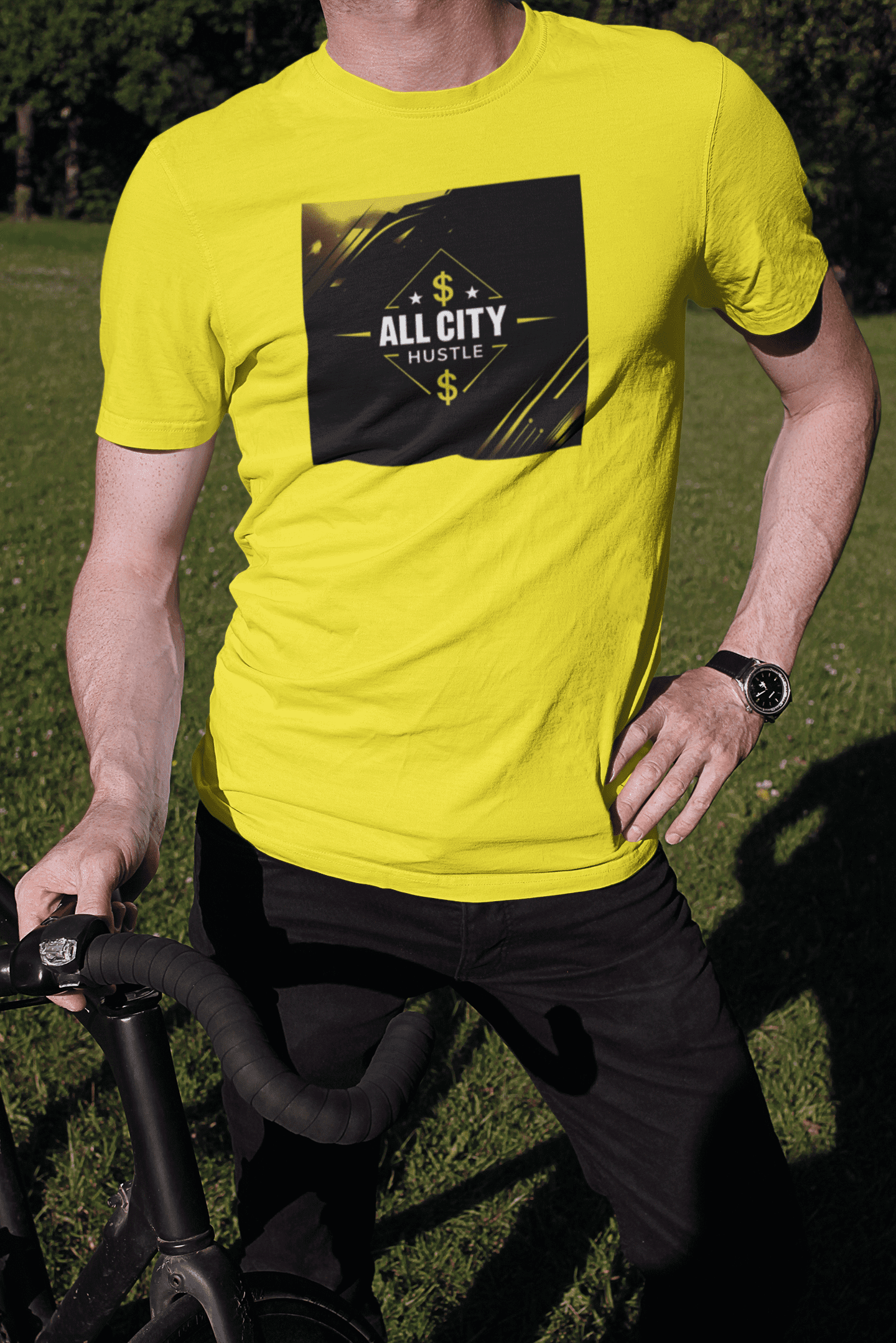 ACH16 Retro Urban Hustle T-Shirt, Unisex Graphic Tee, Casual Streetwear, Gift for Creatives, Everyday Wear, All City Hustle