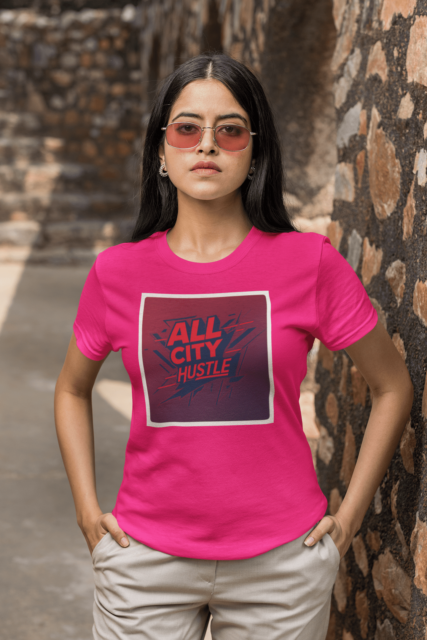 ACH18 Retro Urban Hustle T-Shirt, Unisex Graphic Tee, Casual Streetwear, Gift for Creatives, Everyday Wear, All City Hustle