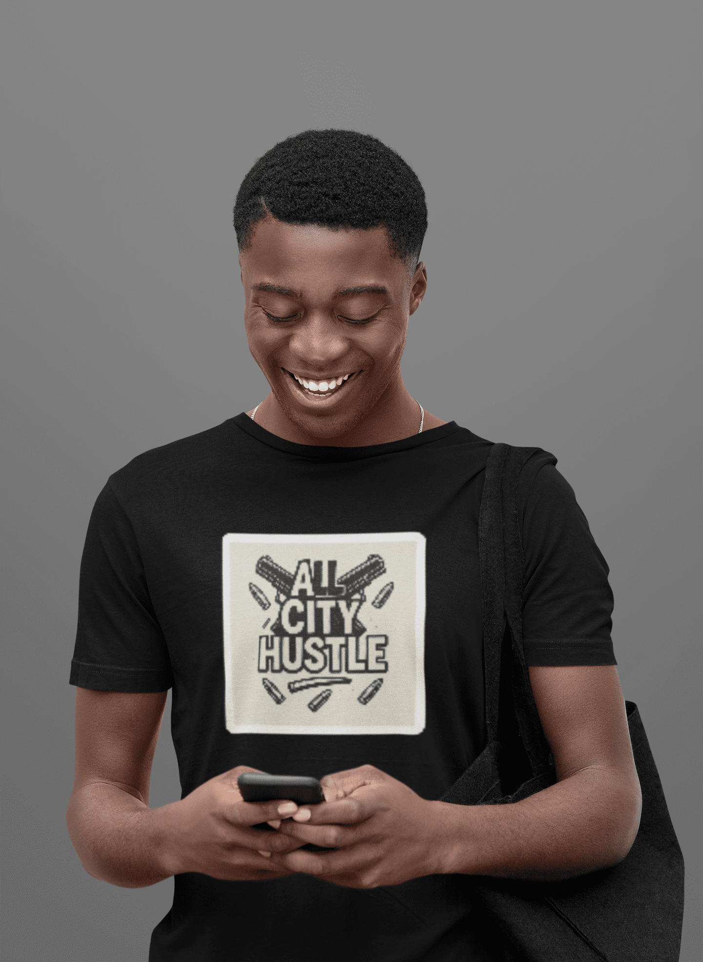ACH19 Retro Urban Hustle T-Shirt, Unisex Graphic Tee, Casual Streetwear, Gift for Creatives, Everyday Wear, All City Hustle