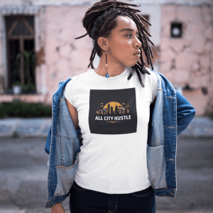 ACH27 Retro Urban Hustle T-Shirt, Unisex Graphic Tee, Casual Streetwear, Gift for Creatives, Everyday Wear, All City Hustle