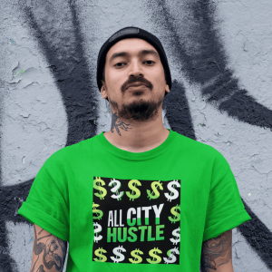 ACH29 Retro Urban Hustle T-Shirt, Unisex Graphic Tee, Casual Streetwear, Gift for Creatives, Everyday Wear, All City Hustle