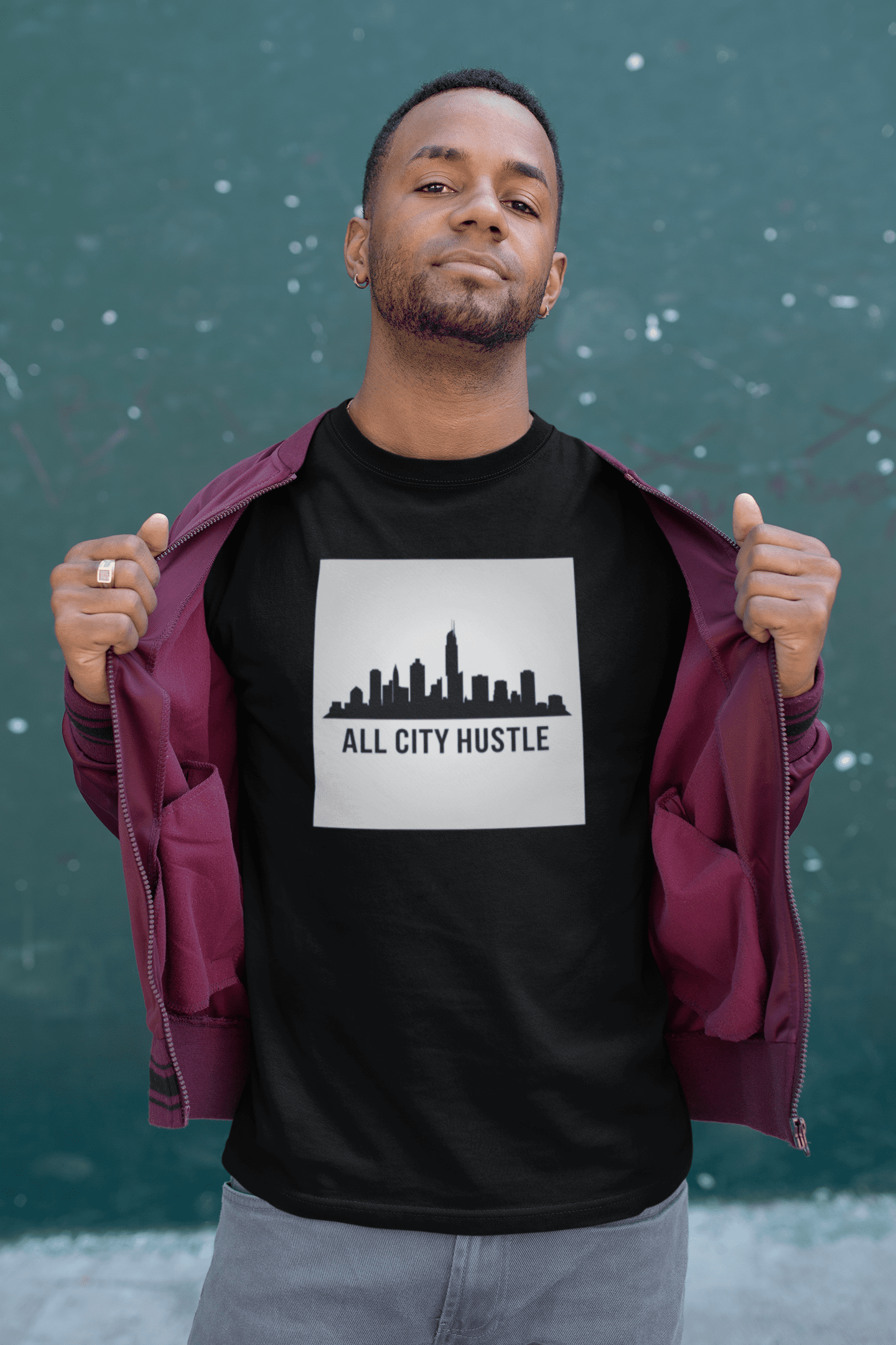 ACH33 Retro Urban Hustle T-Shirt, Unisex Graphic Tee, Casual Streetwear, Gift for Creatives, Everyday Wear, All City Hustle