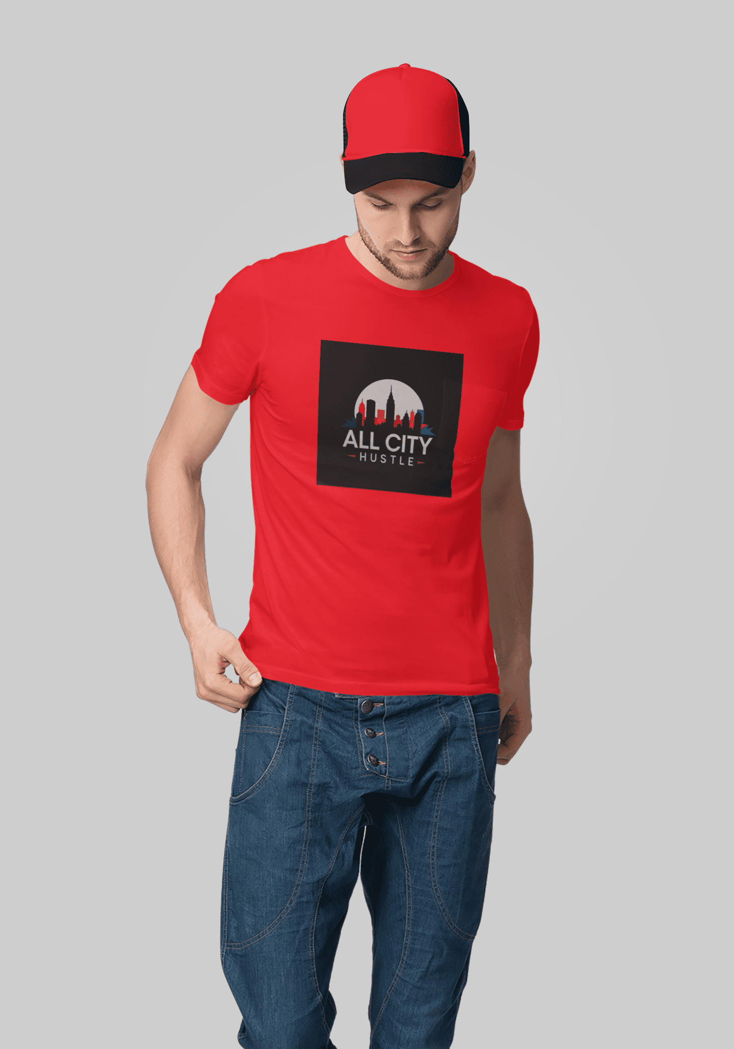 ACH41 Retro Urban Hustle T-Shirt, Unisex Graphic Tee, Casual Streetwear, Gift for Creatives, Everyday Wear, All City Hustle