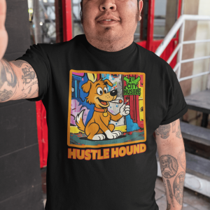 ACH44 Retro Urban Hustle T-Shirt, Unisex Graphic Tee, Casual Streetwear, Gift for Creatives, Everyday Wear, All City Hustle