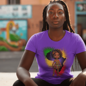 AFRICA2 African Heritage Unisex Heavy Cotton Tee, Vibrant Cultural Shirt, Gift for Travelers, Nature Lovers, Family Celebrations, Africana Apparel