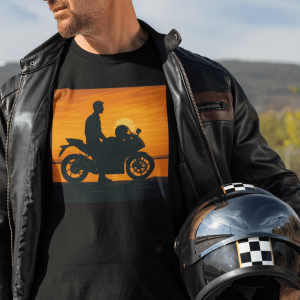 BIKER9 Motorcycle Riders Unisex Tee, Graphic T-Shirt, Casual Shirt, Gift for Bikers, Vintage Style Tee, Everyday Wear