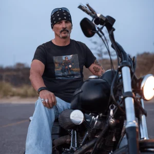 BIKER16 Motorcycle Riders Unisex Tee, Graphic T-Shirt, Casual Shirt, Gift for Bikers, Vintage Style Tee, Everyday Wear