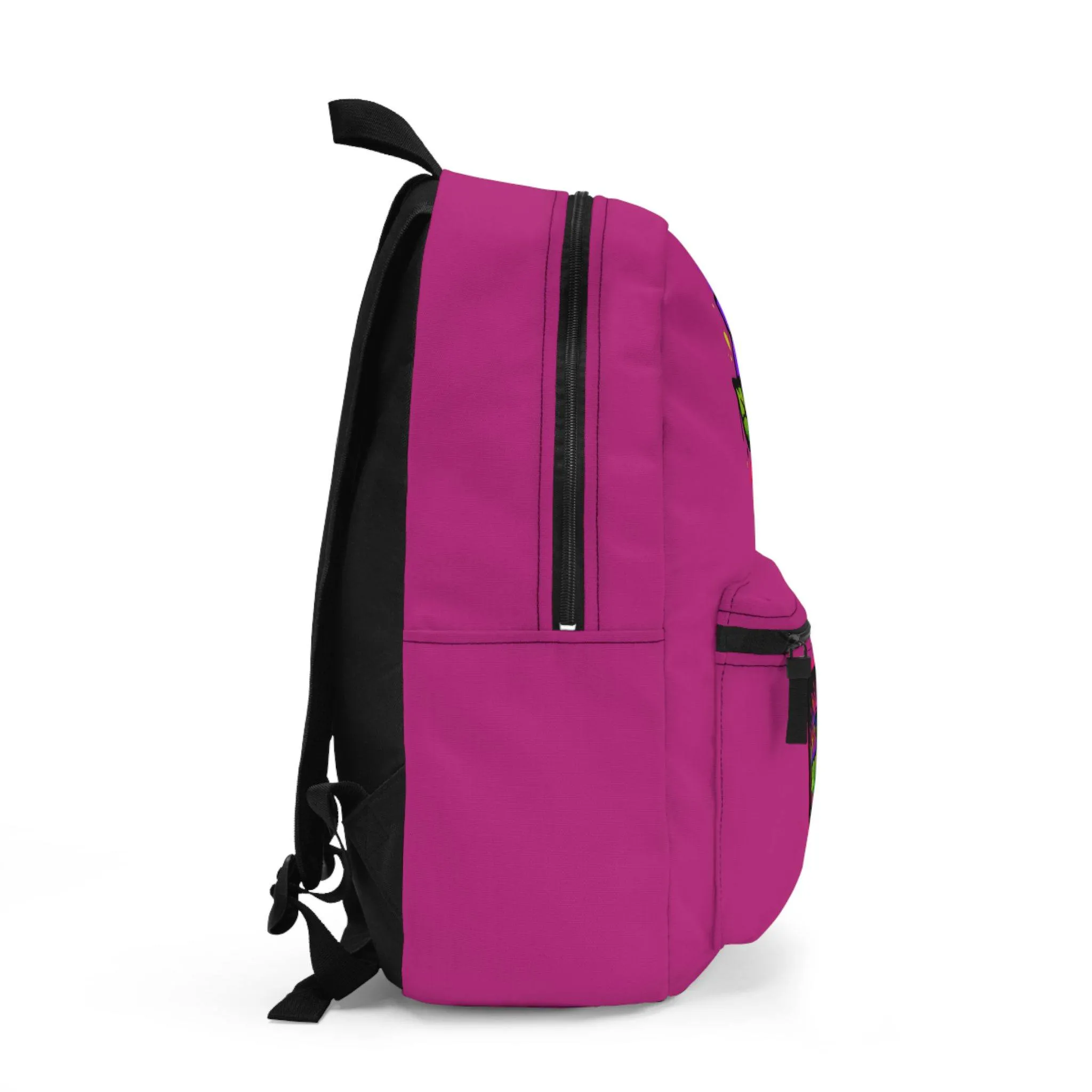 ACHBP8 PINK Urban Hustle Backpack - School Book Bag, Stylish Daypack, Trendy Carry All Bag, Gym Bag for On The Go - Image 2