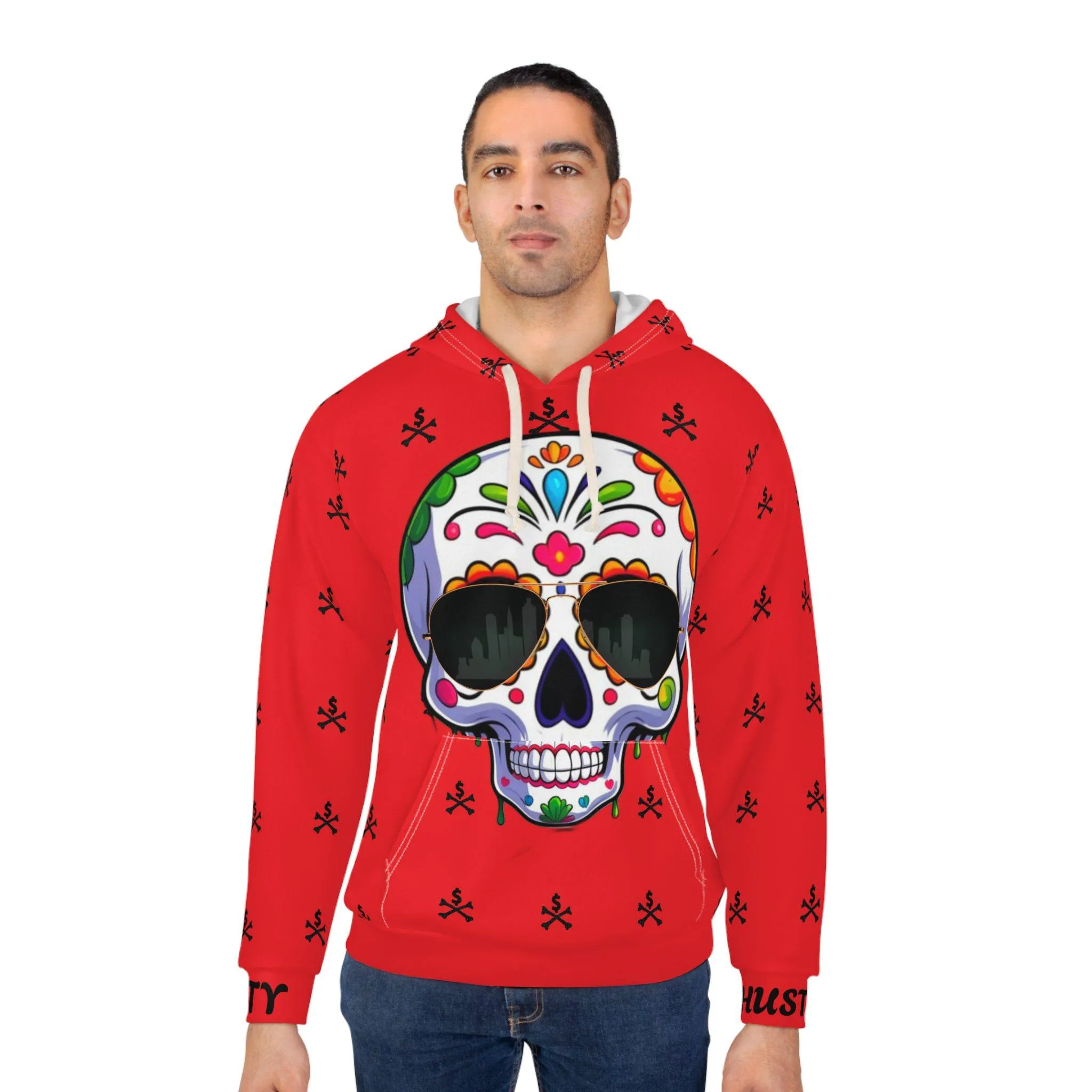 ACHEXTRA-HOODIE1 RED Vibrant Street Hoodie, Unisex Pullover, Streetwear, Drip Fashion, Casual Wear, Everyday Fit, Gift for the Real Ones - Image 4