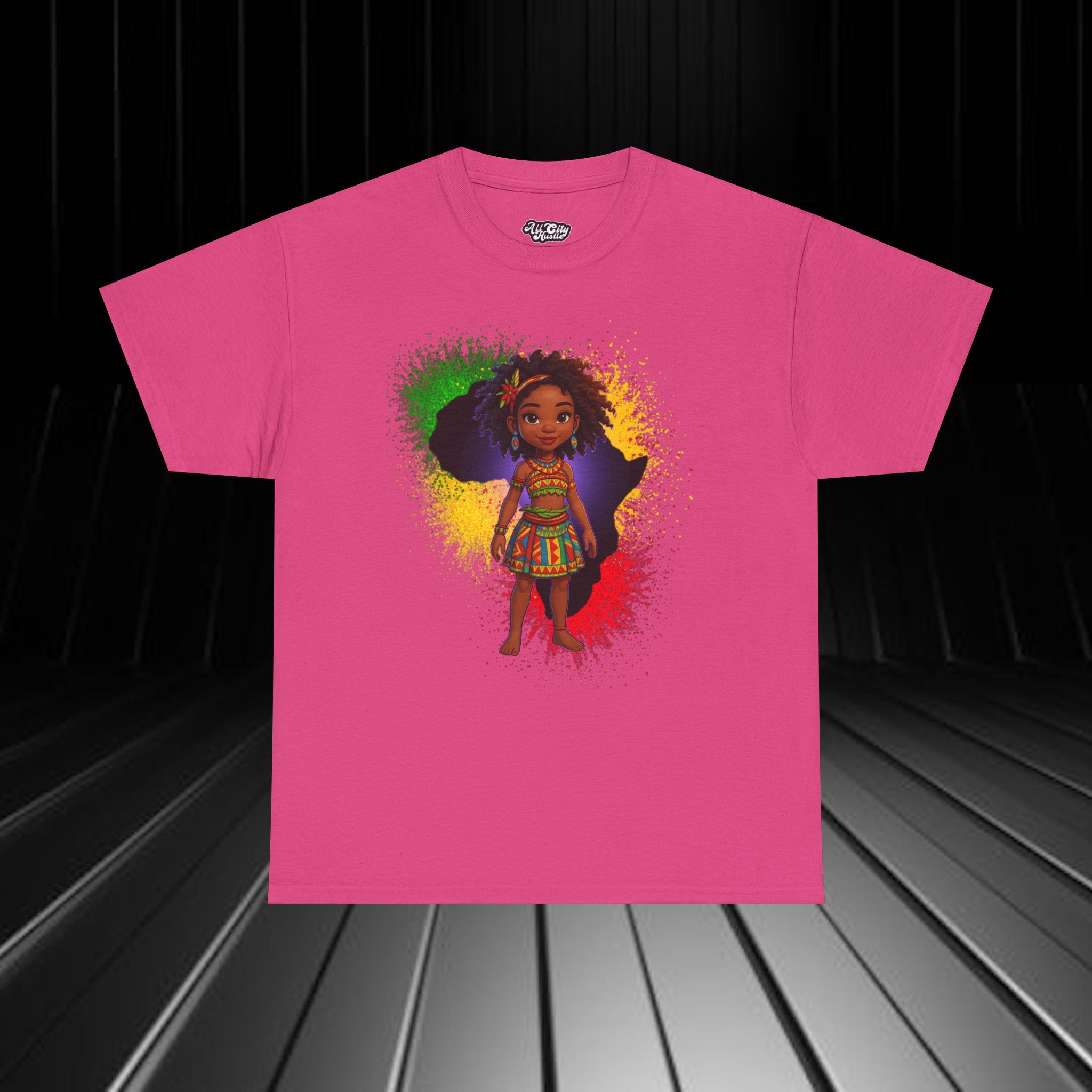 AFRICA2 African Heritage Unisex Heavy Cotton Tee, Vibrant Cultural Shirt, Gift for Travelers, Nature Lovers, Family Celebrations, Africana Apparel - Image 9