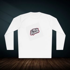 Urban Hustle Unisex Lightweight Long Sleeve Tee, Motivational Tee, Casual Wear, Gift for Entrepreneurs, Fashion Statement Tee