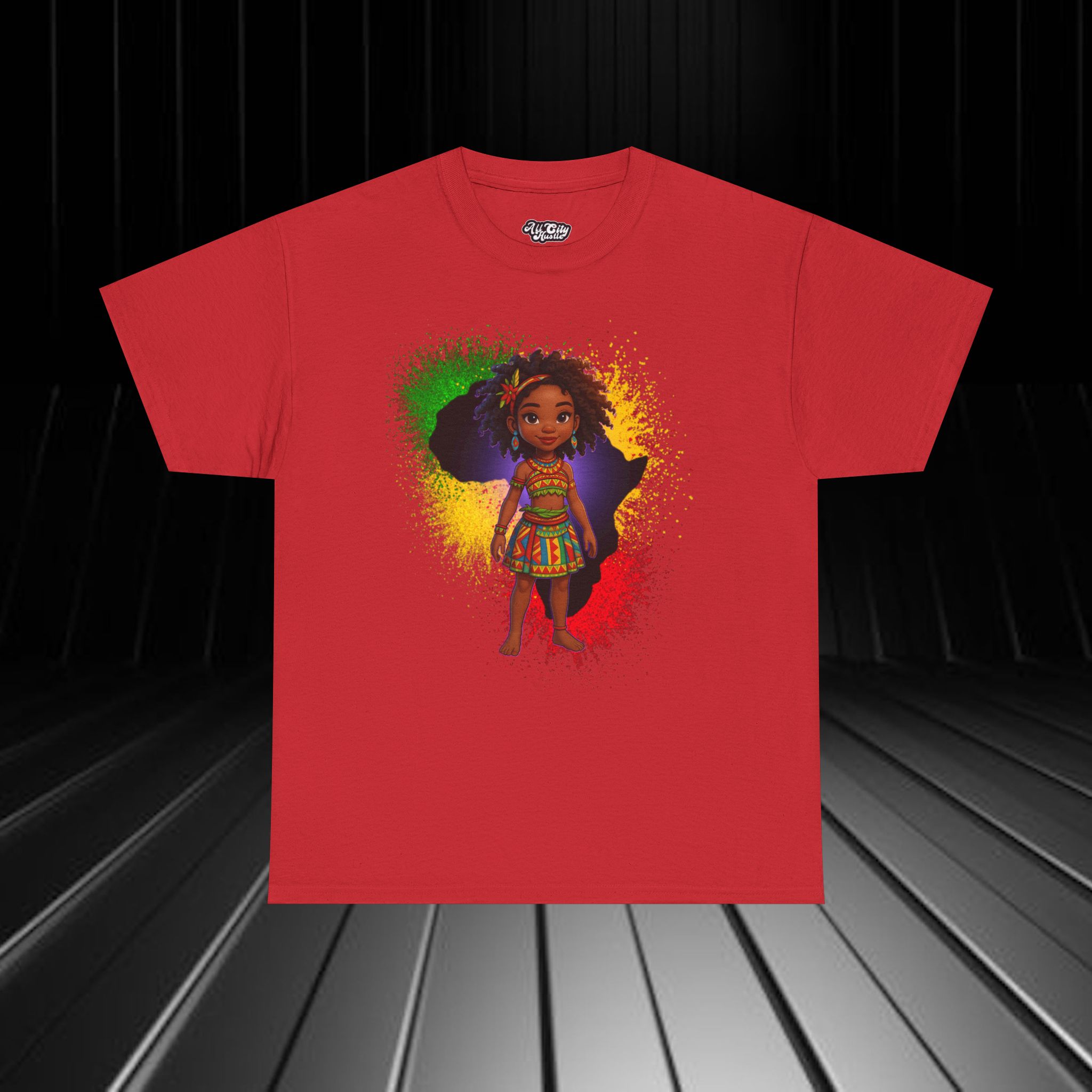 AFRICA2 African Heritage Unisex Heavy Cotton Tee, Vibrant Cultural Shirt, Gift for Travelers, Nature Lovers, Family Celebrations, Africana Apparel - Image 10