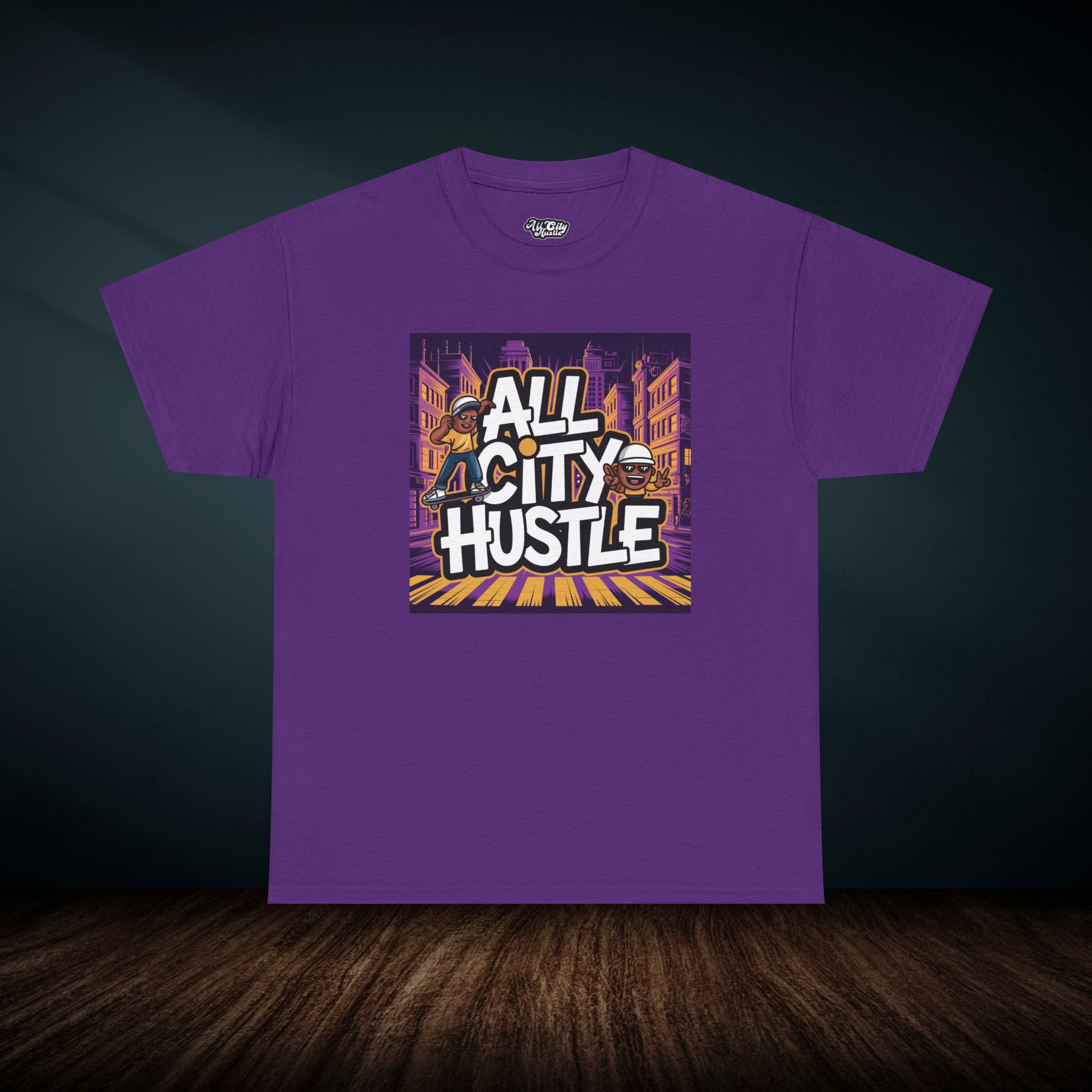 ACH13 Retro Urban Hustle T-Shirt, Unisex Graphic Tee, Casual Streetwear, Gift for Creatives, Everyday Wear, All City Hustle - Image 3