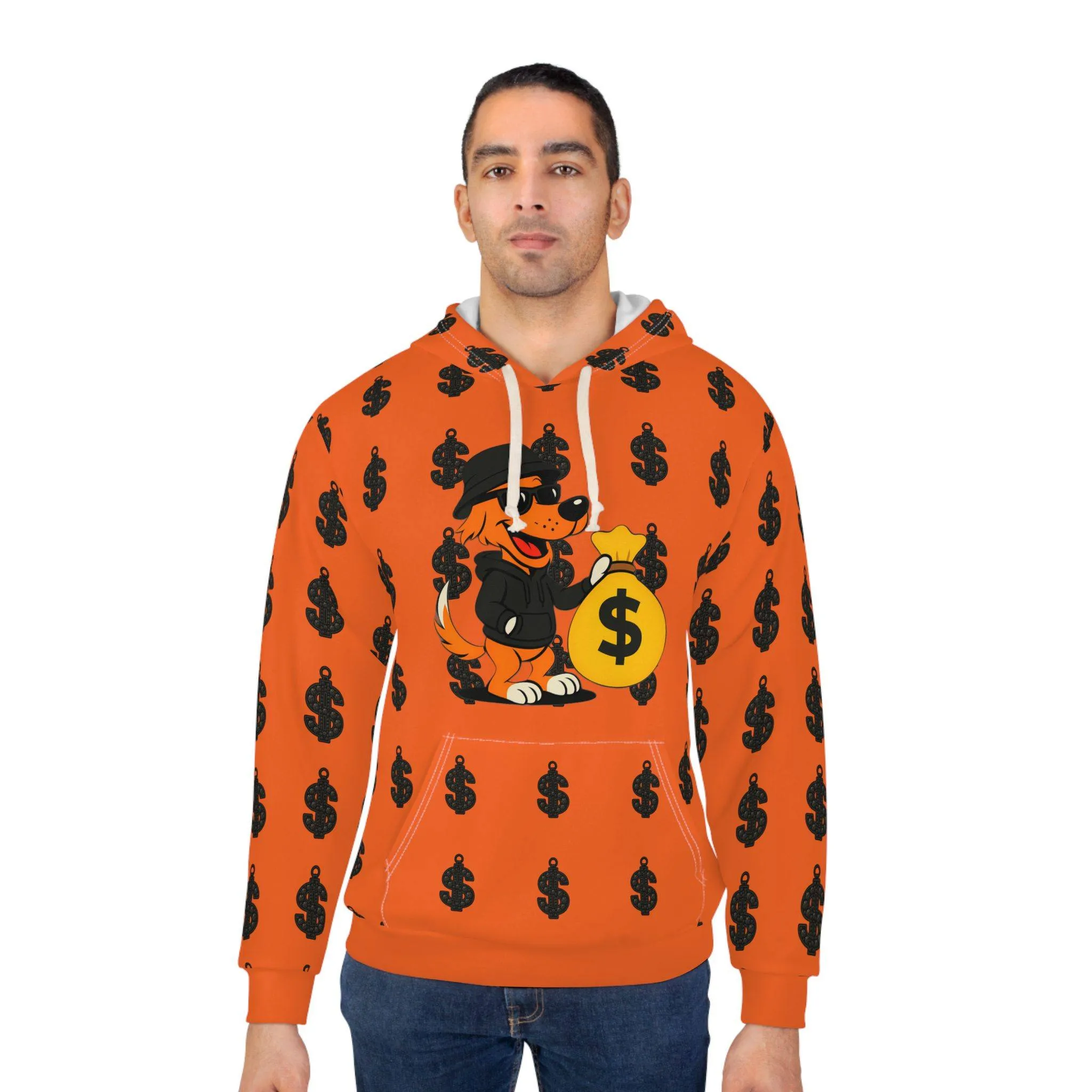 ACHEXTRA-HOODIE3 ORANGE Vibrant Street Hoodie, Unisex Pullover, Streetwear, Drip Fashion, Casual Wear, Everyday Fit, Gift for the Real Ones - Image 4