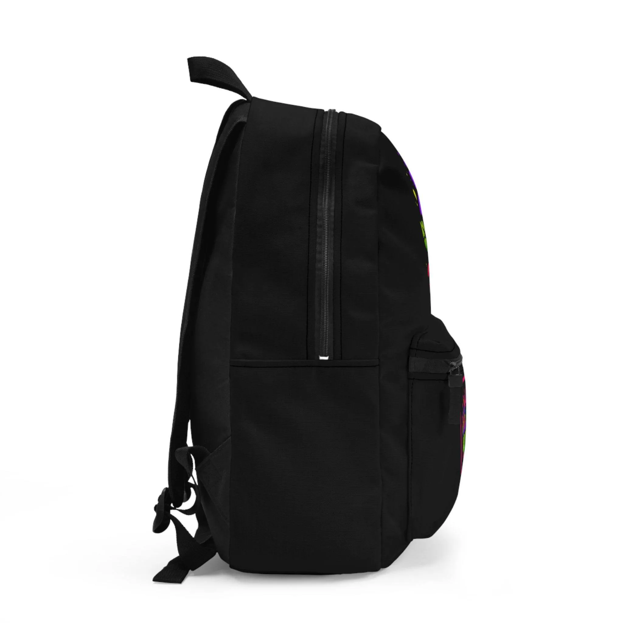 ACHBP8 BLACK Urban Hustle Backpack - School Book Bag, Stylish Daypack, Trendy Carry All Bag, Gym Bag for On The Go - Image 2