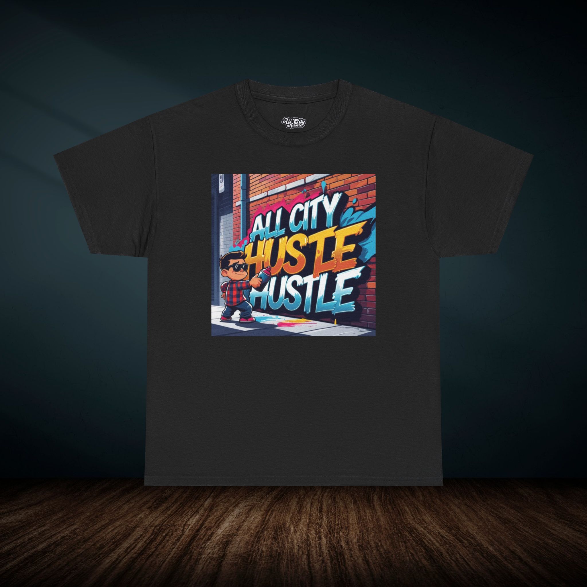 ACH9 Retro Urban Hustle T-Shirt, Unisex Graphic Tee, Casual Streetwear, Gift for Creatives, Everyday Wear, All City Hustle - Image 4