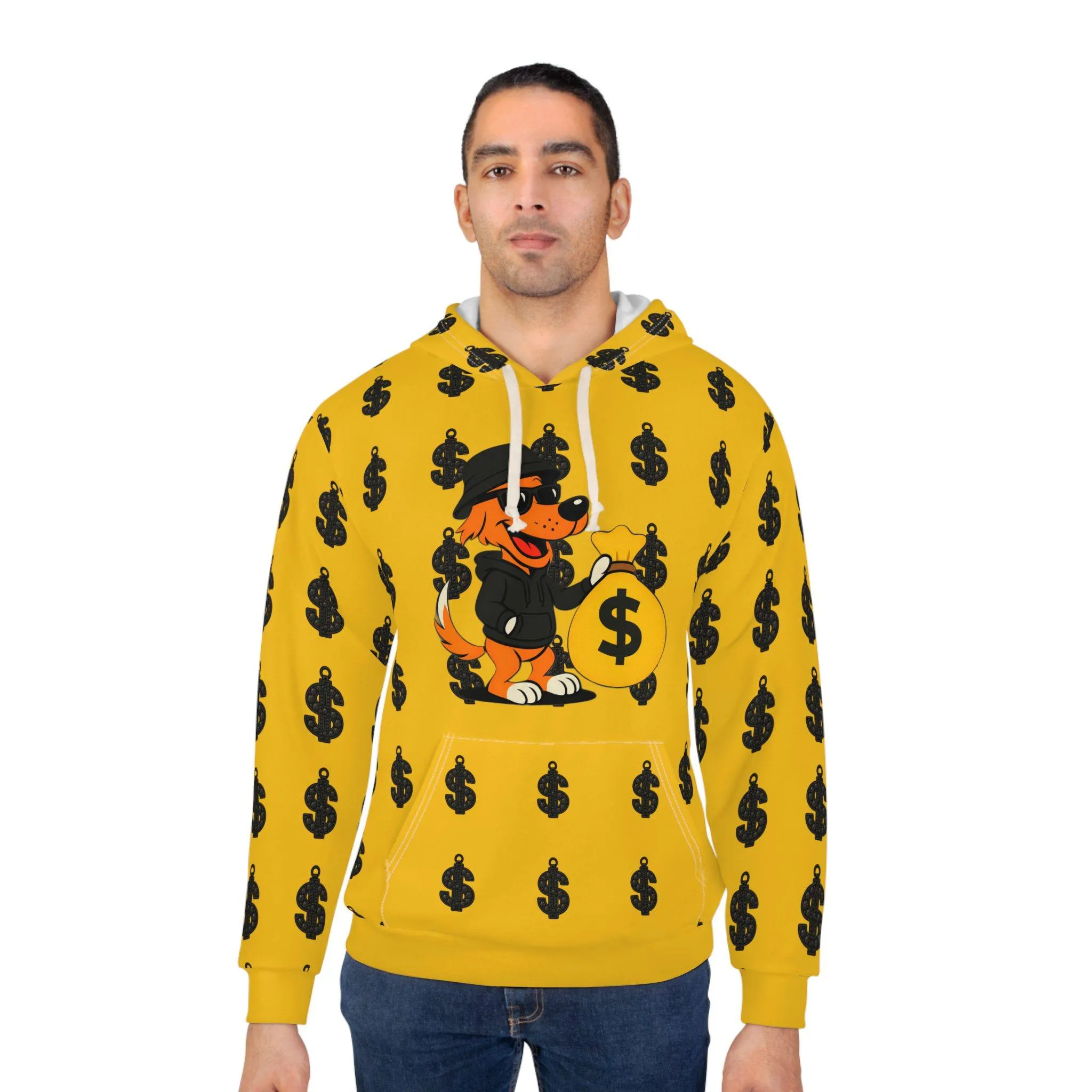 ACHEXTRA-HOODIE3 GOLD Vibrant Street Hoodie, Unisex Pullover, Streetwear, Drip Fashion, Casual Wear, Everyday Fit, Gift for the Real Ones - Image 4