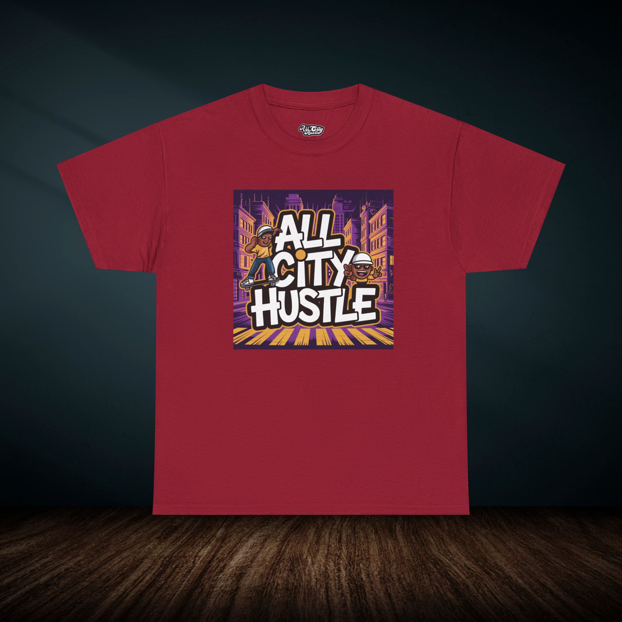 ACH13 Retro Urban Hustle T-Shirt, Unisex Graphic Tee, Casual Streetwear, Gift for Creatives, Everyday Wear, All City Hustle - Image 2