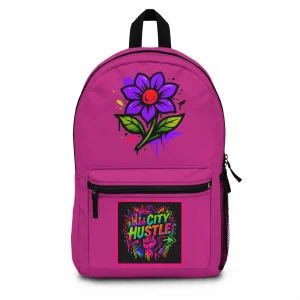 ACHBP8 PINK Urban Hustle Backpack - School Book Bag, Stylish Daypack, Trendy Carry All Bag, Gym Bag for On The Go