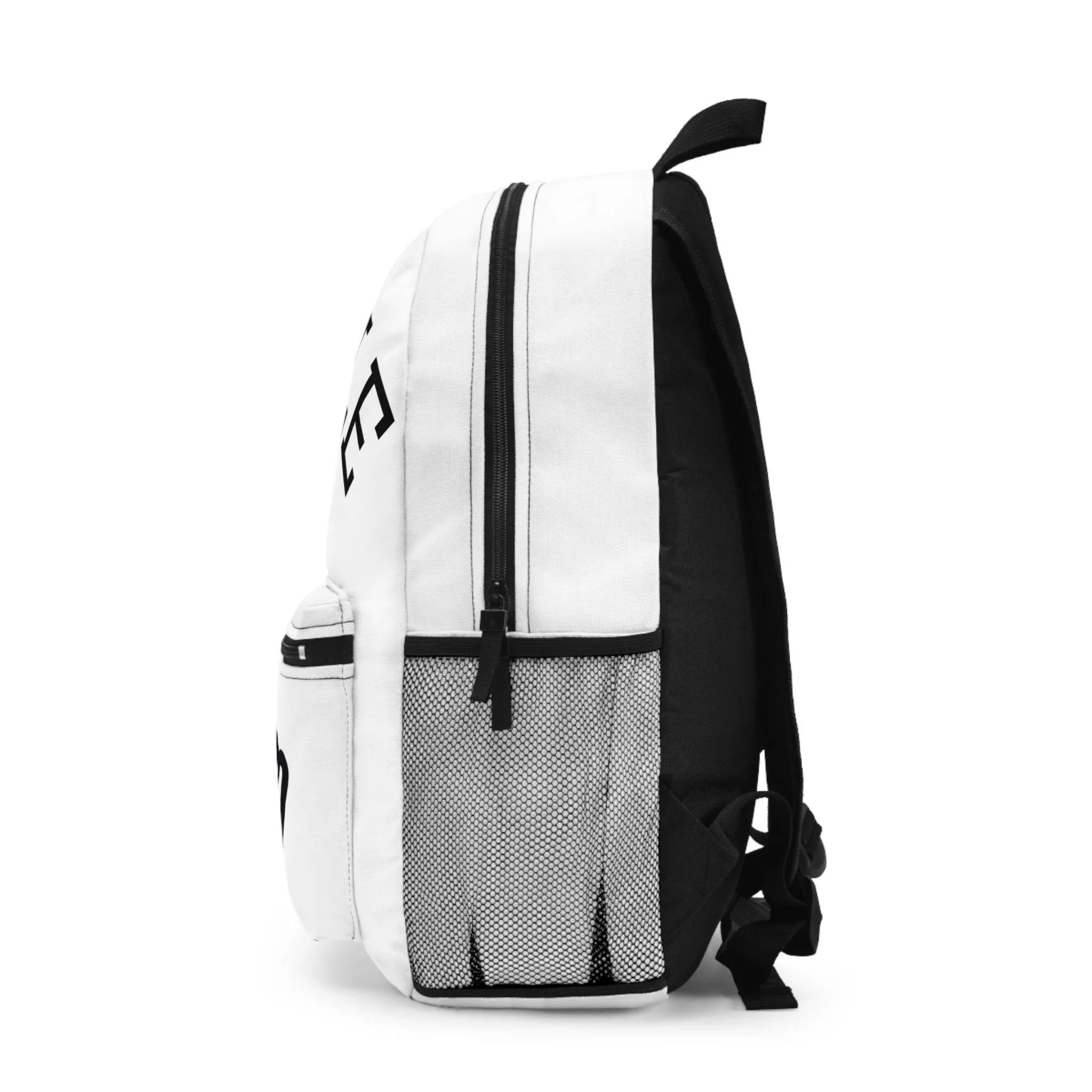 ACHBP1 WHITE Urban Hustle Backpack - School Book Bag, Stylish Daypack, Trendy Carry All Bag, Gym Bag for On The Go - Image 3