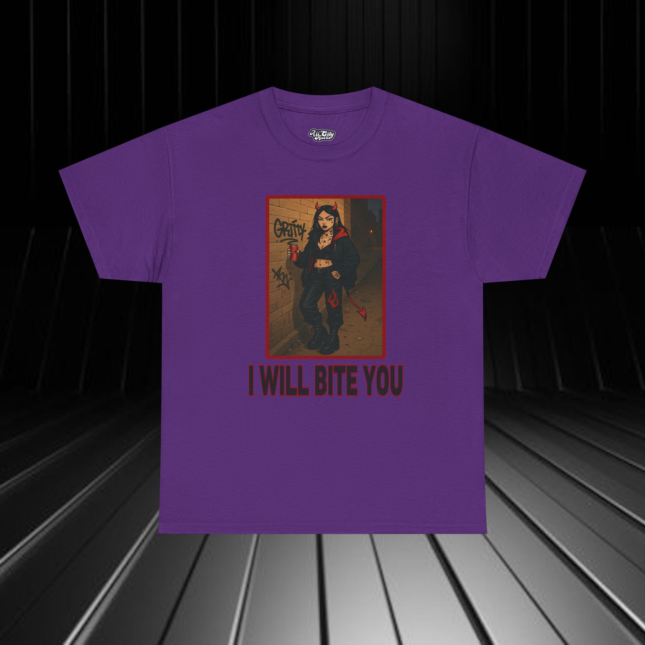 DARK23 Evil Cute Graphic Tee, Unisex Cotton Tee, Trendy T-Shirt, Casual Wear, Gift for Anyone, Dark Apparel - Image 3