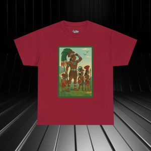 NATIVE6 Tribal Inspired Tee - Unisex Heavy Cotton Graphic T-Shirt, Casual Wear, Festival Apparel, Unique Gift, Outdoor Enthusiast, Native Culture